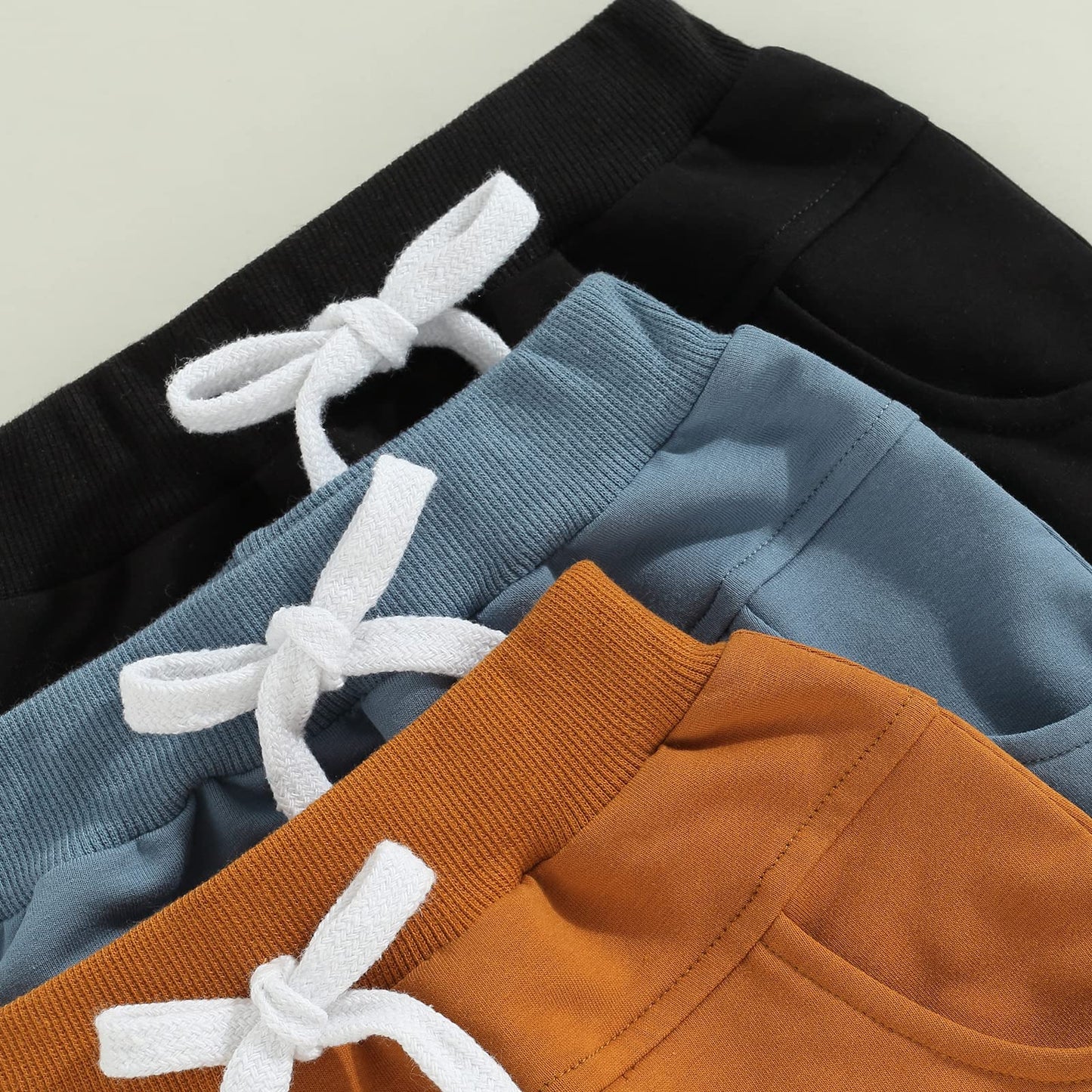 Himllauen Baby Jungen Shorts 3er-Pack Sommer Einfarbig Shorts 0-3 Jahre Kinder Kurze Hosen