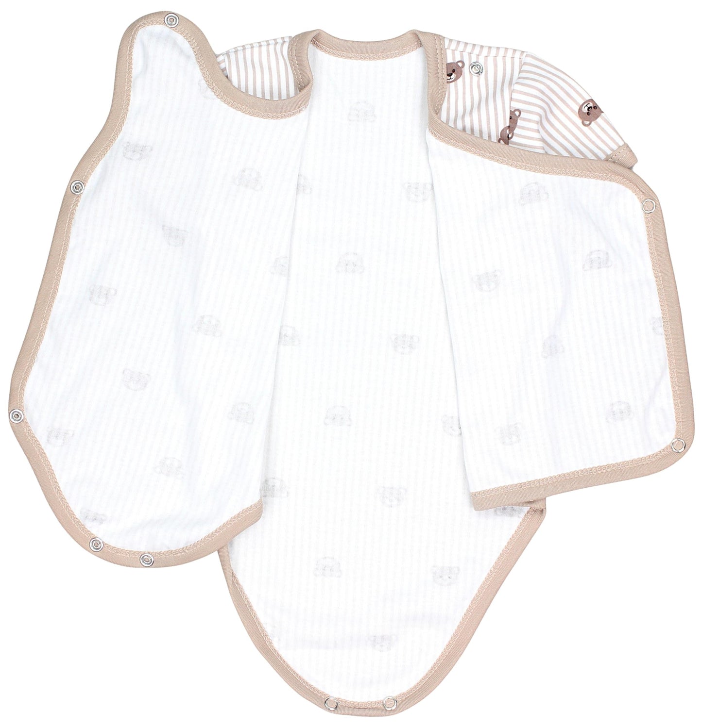 TupTam Baby Body Kurzarm Jungen – Wickelbody Kurzarm aus Baumwolle im 5er Set – OEKO-TEX Zertifiziert