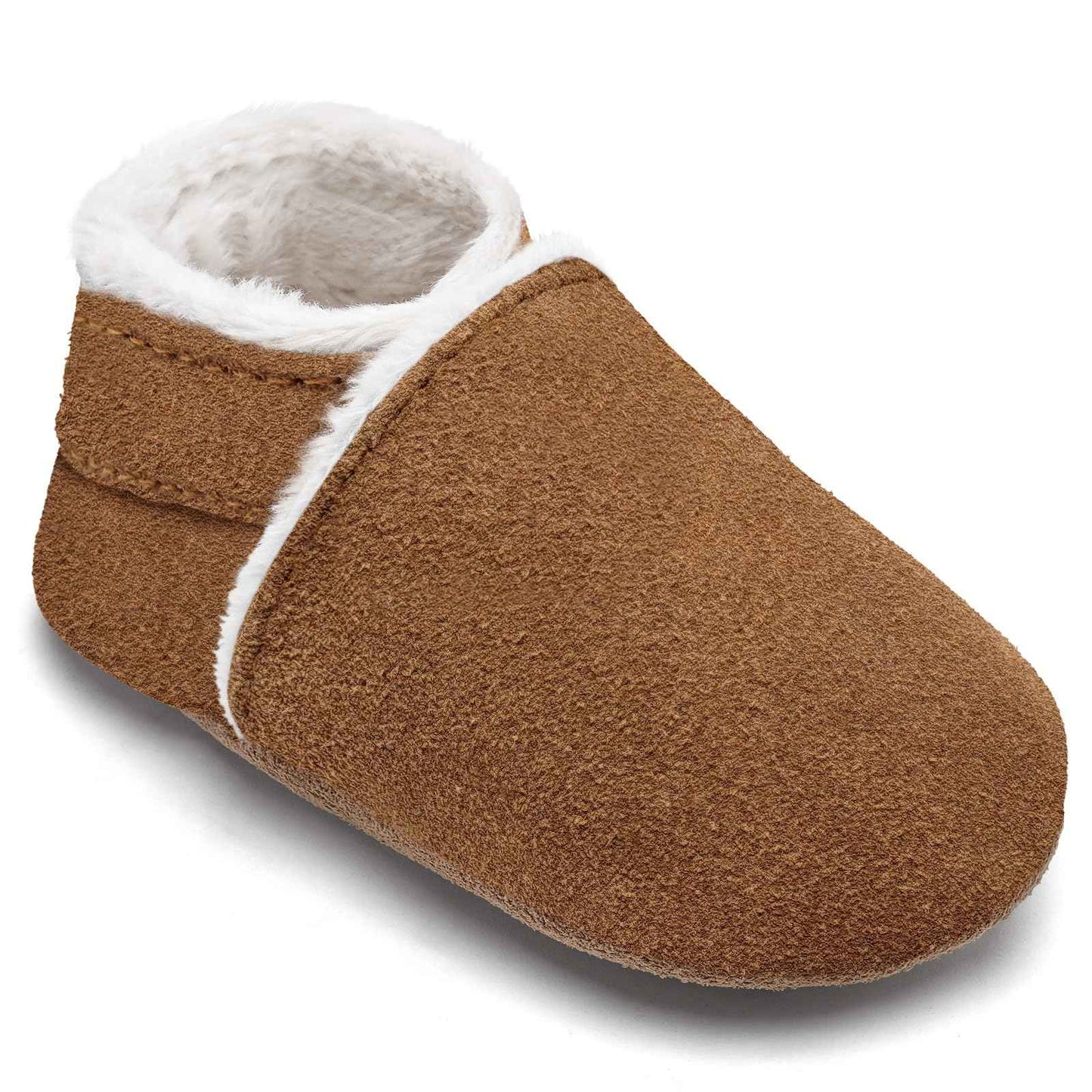 IceUnicorn Baby's Crawling Shoes, Winter First Walking Shoes, Baby Lined Leather Shoes, Soft Leather, Suede Soles, Leather Slippers