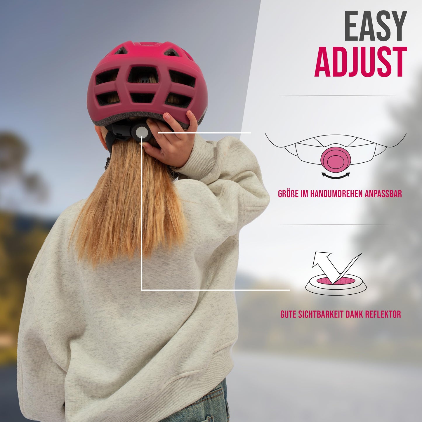 Apollo Kinder Fahrradhelm, Helm für Kinder & Jugendliche, Multisport Helm, Fahrradhelm Mädchen, Fahrradhelm Jungen, Kinderhelm ab 3 Jahre, Verstellbarer Kinder-Helm, ab Größe 48, für Fahrrad & Roller