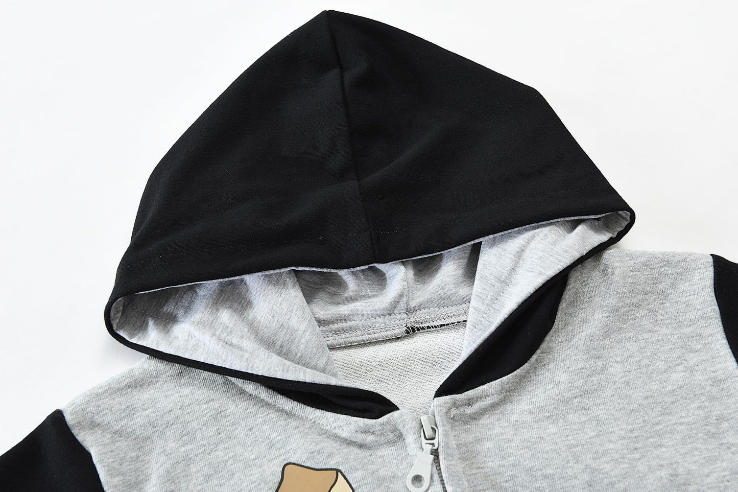 CM-Kid Hoodie Boys Hoodie Zipper Sweat Jacket Long Sleeve Children Cotton Hooded Jacket Warm Tops Size 92-122
