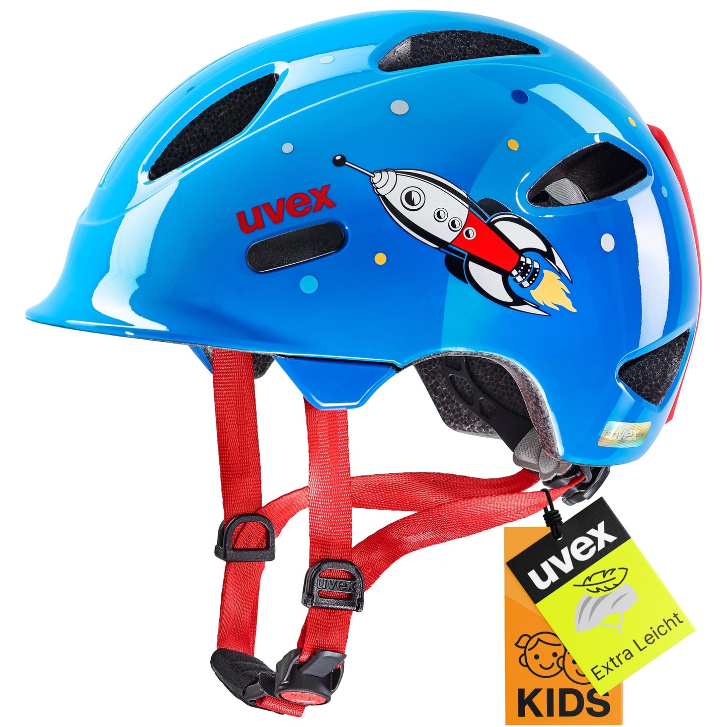 uvex oyo style - lightweight bicycle helmet for children - individual size adjustment - expandable with LED light