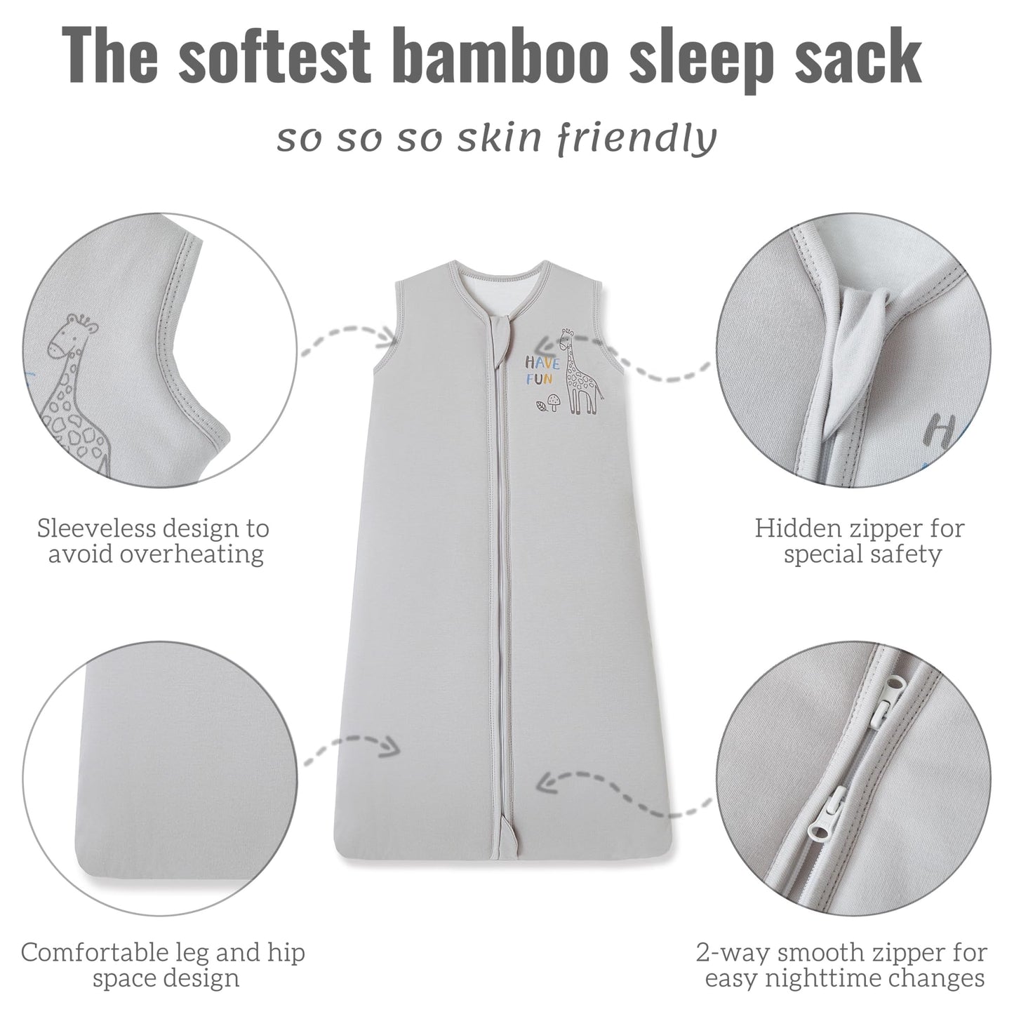 Chilsuessy Baby Sleeping Bag, 2.5 Tog, Winter Baby Sleeping Bag, Cotton, All-Year Sleeping Bag, Newborn Winter Sleeping Bag, 2.5 Tog/Lion Forest, 67 cm/0-6 Months