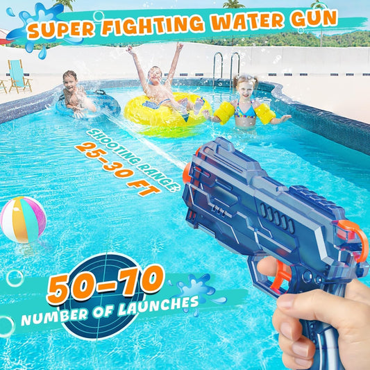 Wasserpistole Kinder 2 Stück Wasserspritzpistole Reichweite 10 Meter Wasserpistole Klein für Kinder Sommer Schwimmbad Pool Strand Wasserschlacht Wasserspritzpistole Spielzeug
