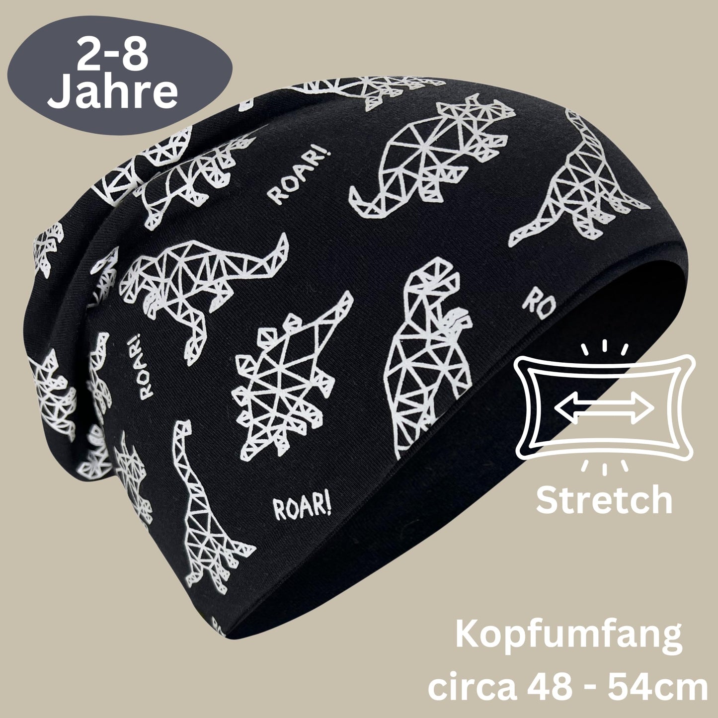 Heckbo 360° Reflector Children's Hat & Loop Scarf Set, Many Designs, 2–8 Years, 95% Cotton, Soft & Easy-Care Stretch Material, for Boys, Girls, Beanie for Spring, Summer, Autumn, Winter