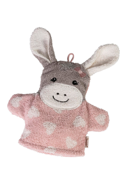 Sterntaler Emmi Girl Donkey Wash Mitt Flora Rose