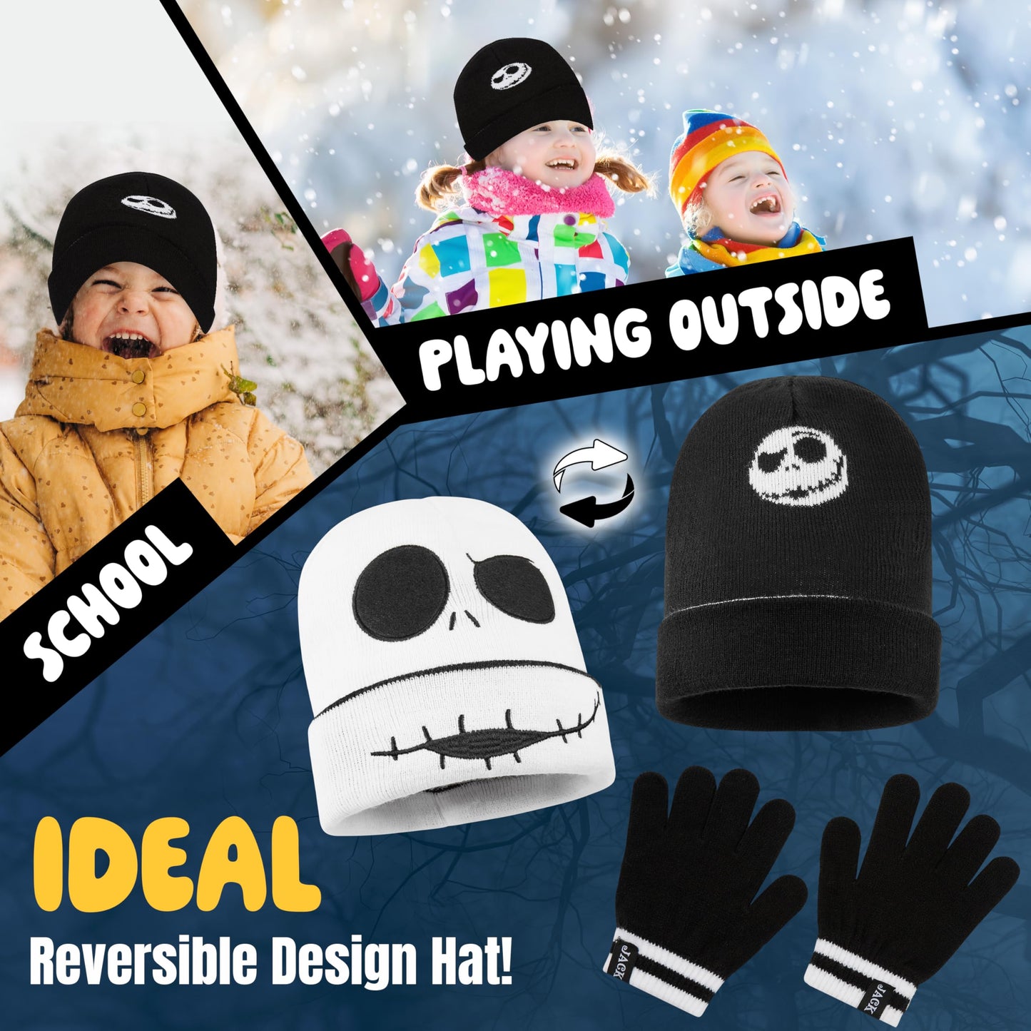 Disney The Nightmare Before Christmas Girls' Winter Accessory Set - Gifts Girls