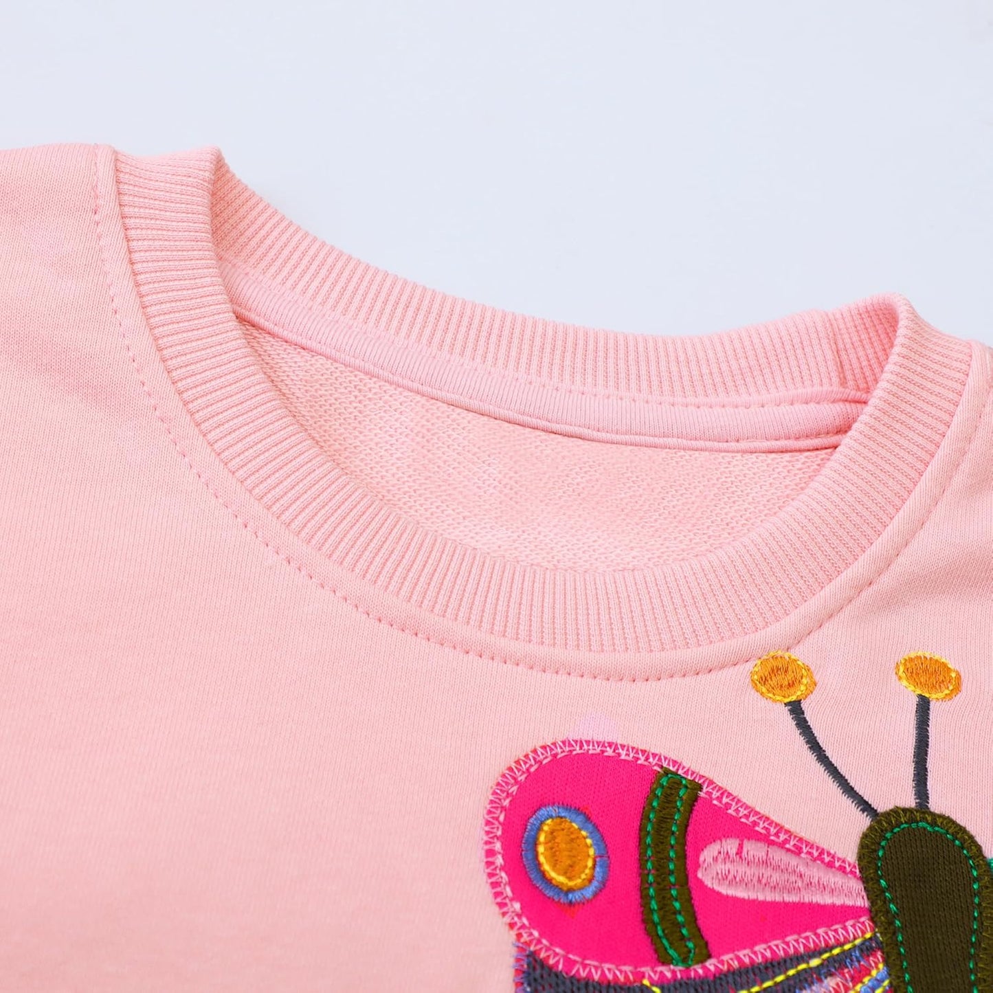 JinBei Sweatshirt für Mädchen Kinder Pullover Baumwolle Top Casual Jumper Kleinkind Langarmshirt Warme Kleidung, Alter 2-7 Jahre alt, Gr.92-122