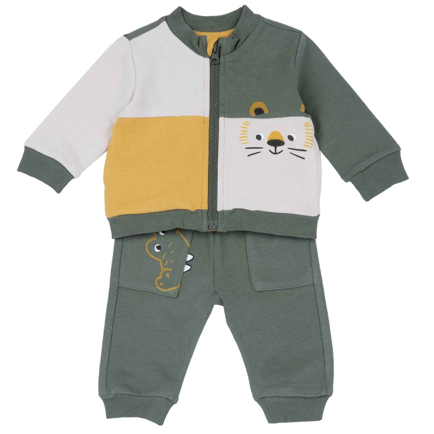 Chicco Boys' Jogging Suit Set, Lined Modern
