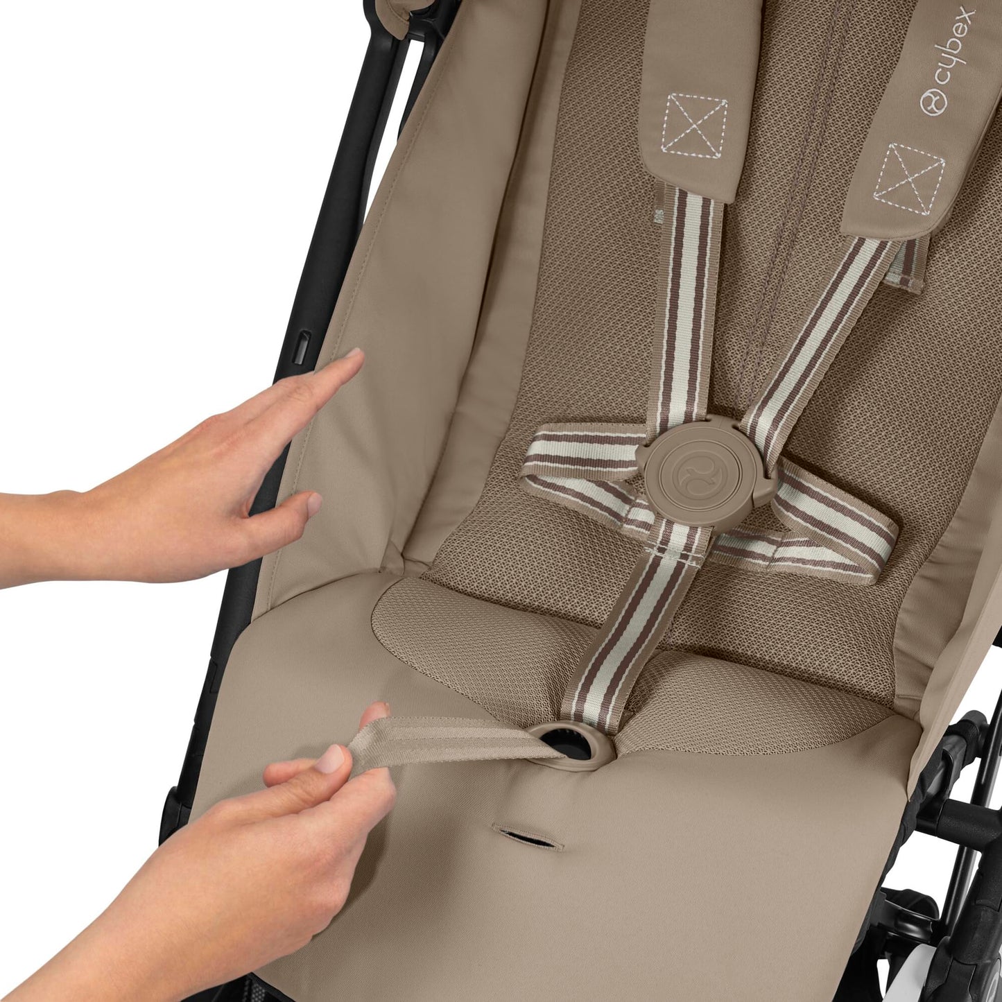 CYBEX Gold Pushchair Dragonfly with One-Pull Harness, From Approx. 6 Months to 4 Years (max. 22 kg), Ultralight (Only 6 kg), Fog Gray (Grey with Silver Frame)