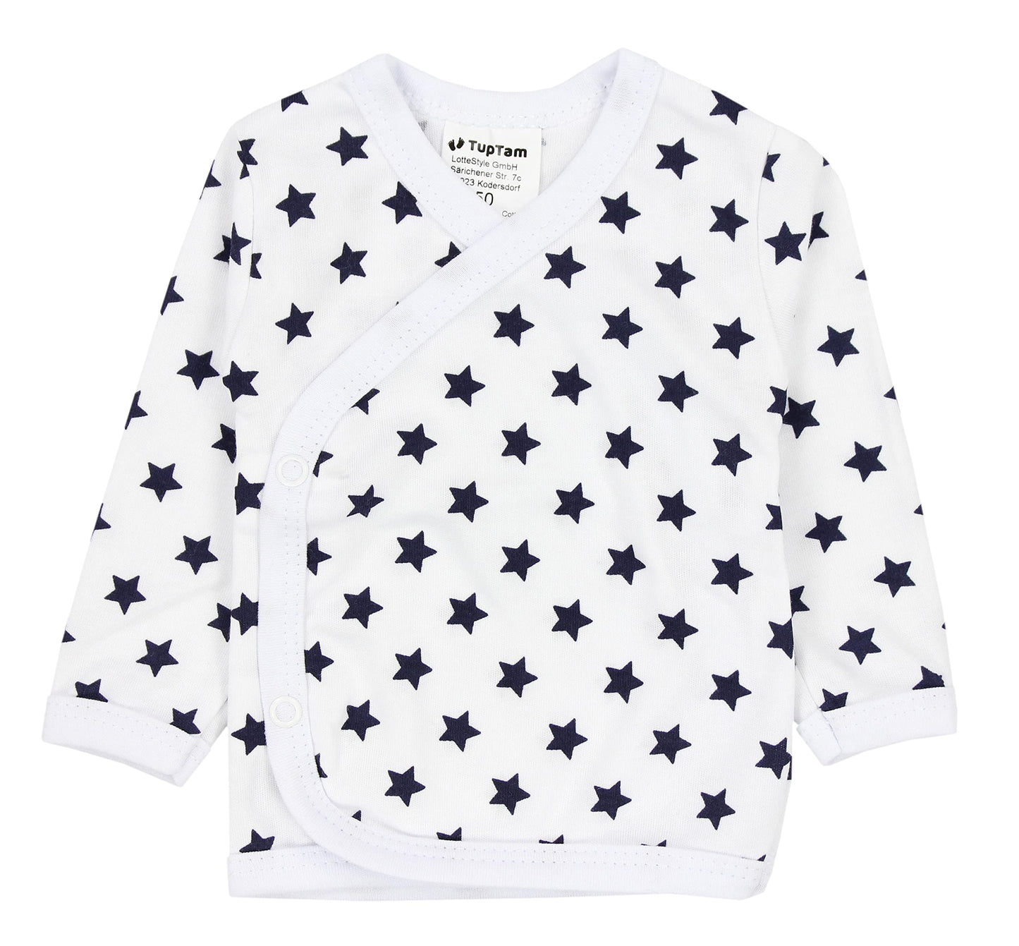TupTam Baby Jungen Langarm Wickelshirt Baumwolle 5er Set