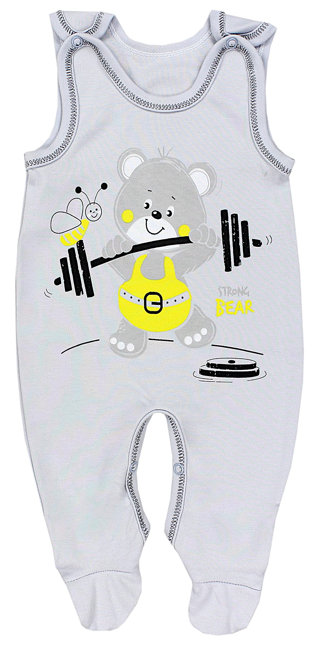TupTam Unisex Baby Strampler mit Aufdruck 5er Set
