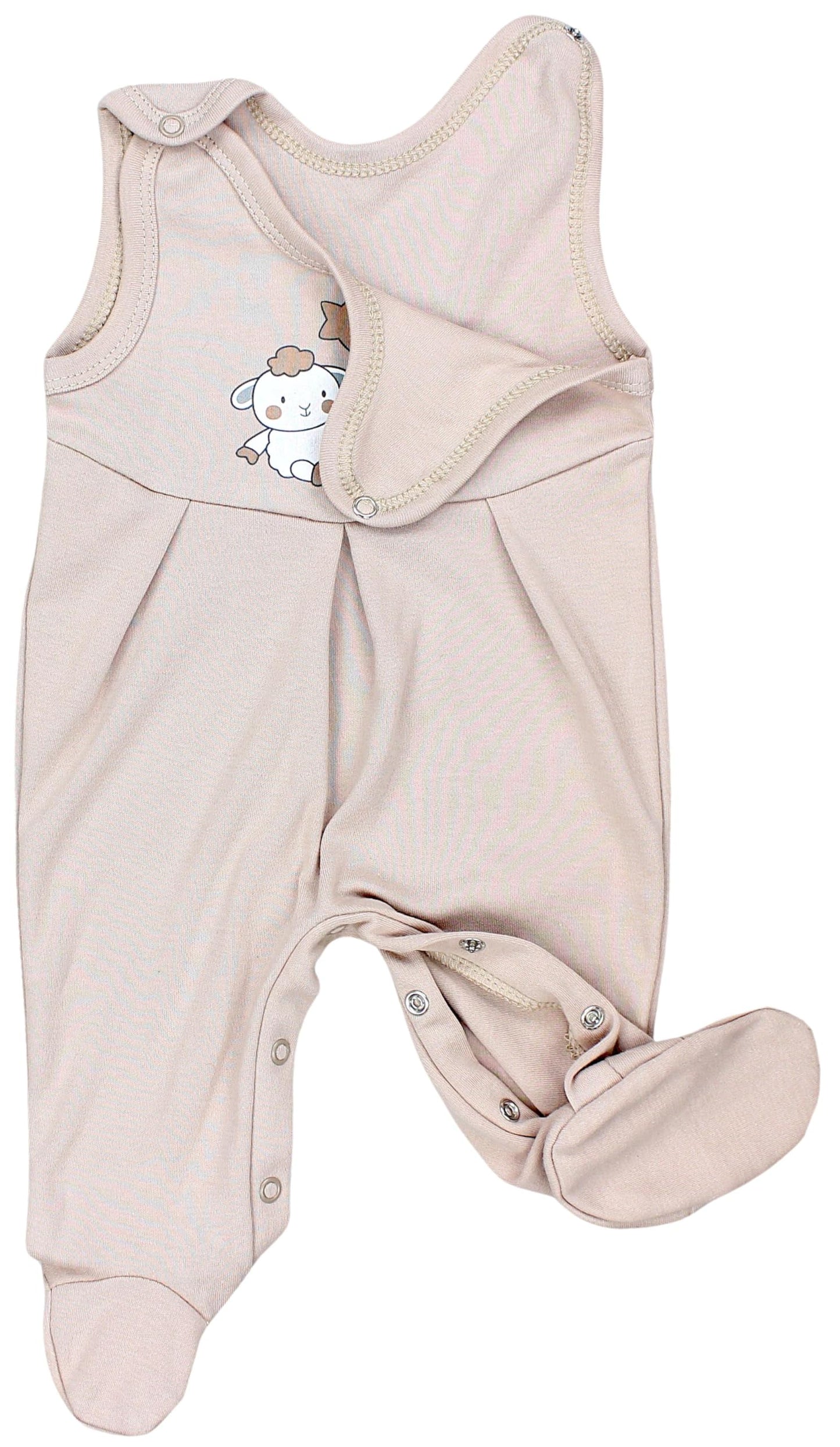TupTam Baby Mädchen Strampler mit Fuß 3er Pack