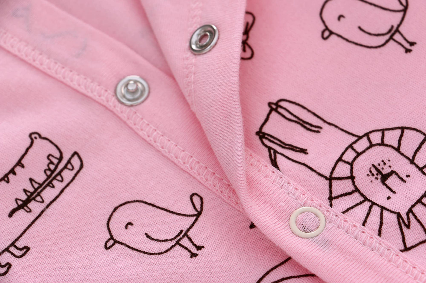3PCS Baby Sleepsuit Baby Pajamas Baby Sleeping Bag Cotton with Feet with Buttons Size 56 62 68 for Boy Girl Newborn