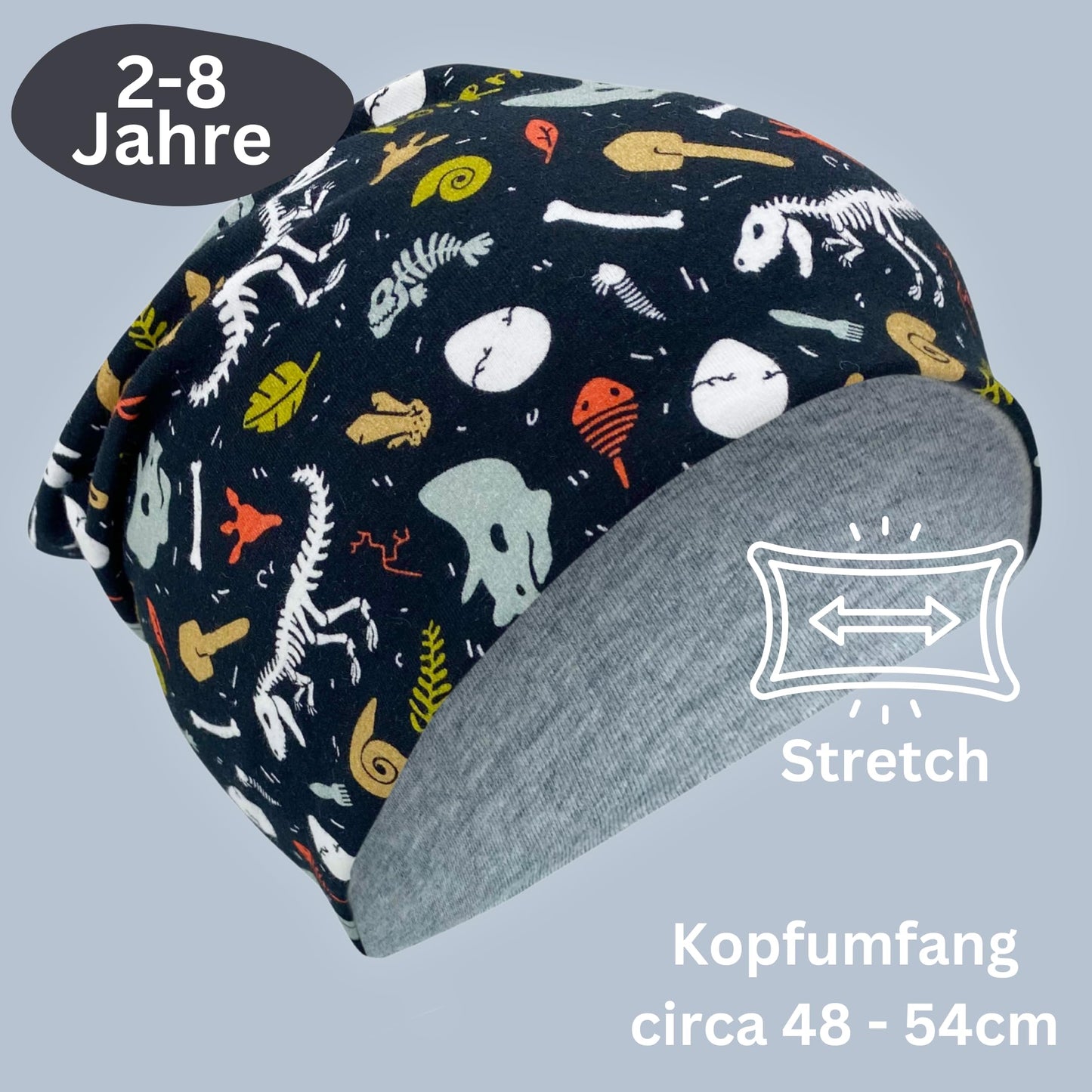 HECKBO Children's Beanie Hat & Scarf, Tube Scarf Set, for Girls and Boys, 95% Cotton, Autumn, Spring, Winter