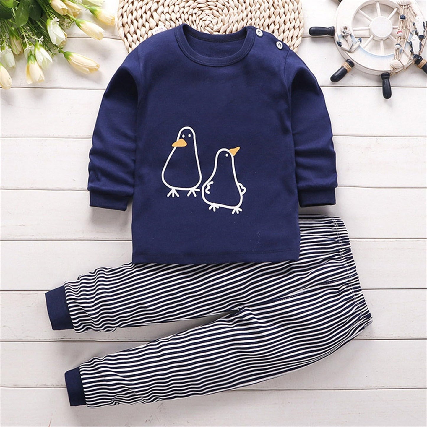 ZTFYKLIN Langärmlige Oberteile und Hosen mit Animal-Print für, und Mädchen, lockerer Loungewear-Anzug für 0 bis 9 Daddys Girls Outfit Mädchen Baby Kleidung Baby Set Junge Newborn
