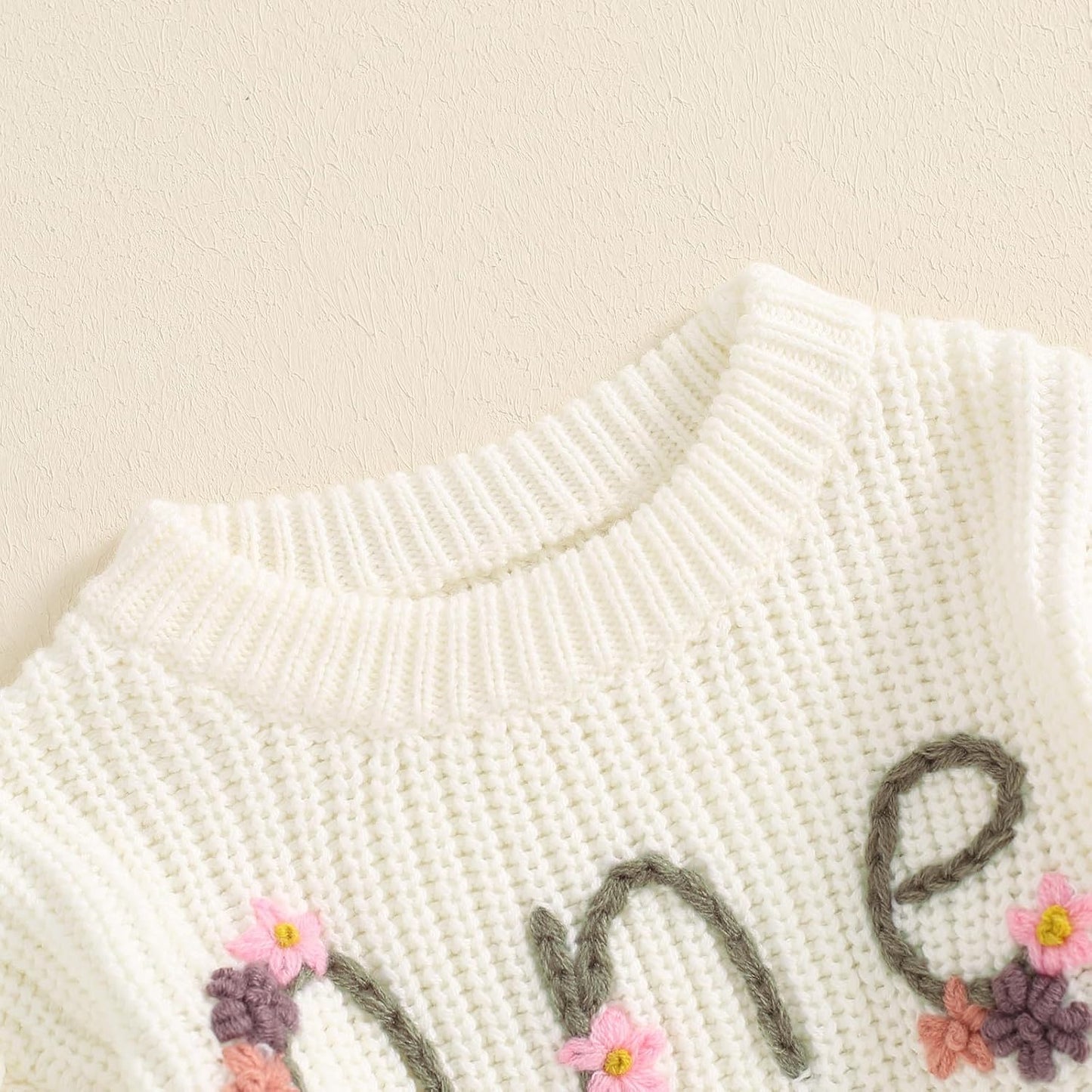 L&ieserram Baby Mädchen Jungen 1. Geburtstag Gestrickt Pullover Jumper Langarm Strickpullover Pulli Kleinkinder Kleidung Outfit Knitted Sweater 1 Jahr