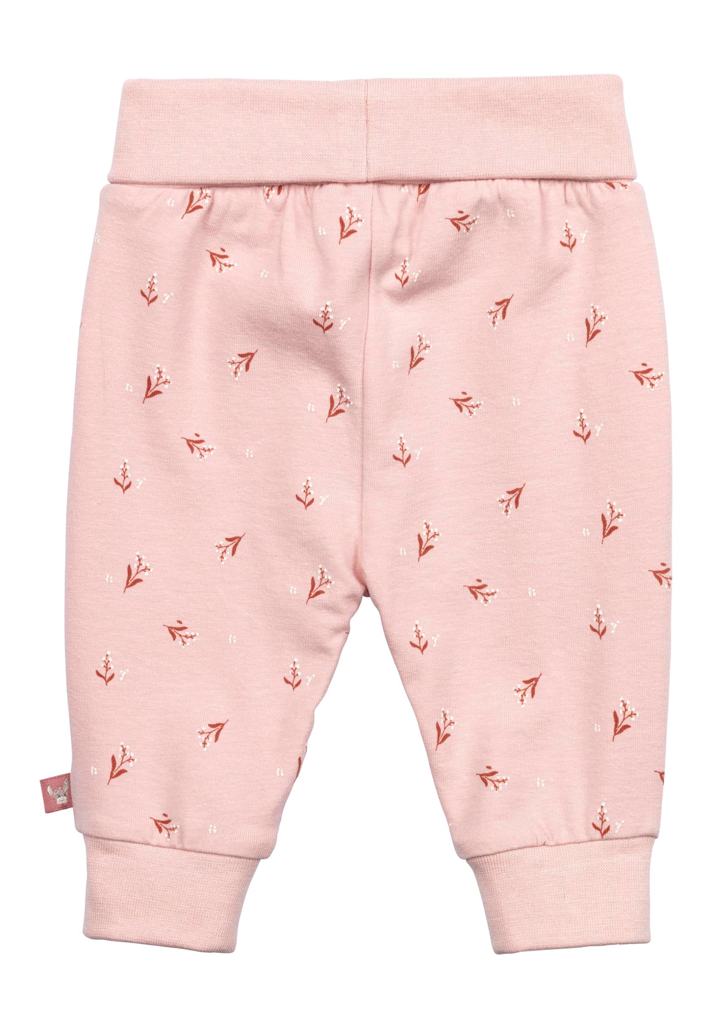 Sterntaler Flowers Girls' Baby Trousers with All-Over Print, Cotton Jersey Jogging Bottoms with Elastic Cuffs, Comfortable Children's Slip-On Trousers, Children's Clothing from Birth
