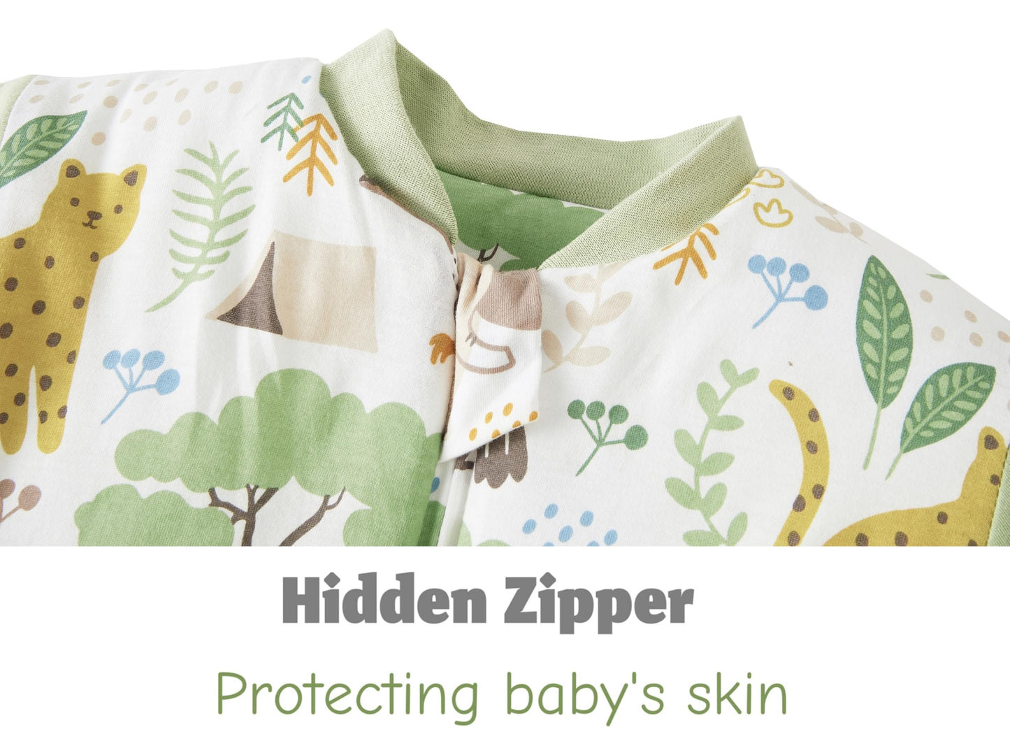 Chilsuessy Baby Sleeping Bag Winter with Removable Long Sleeve Organic Cotton Baby Sleeping Bag Small Children All-Year Sleeping Bag Pyjamas for Boys and Girls, Crown/2.5 Tog, 75-90 cm