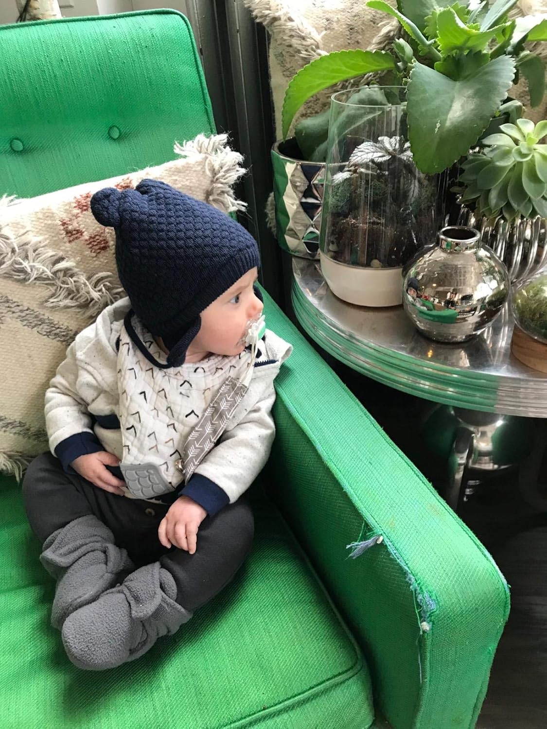 DRESHOW Unisex Baby Mütze Süßer Bär Kleinkind Earflap Beanie Warm für Herbst Wintermütze