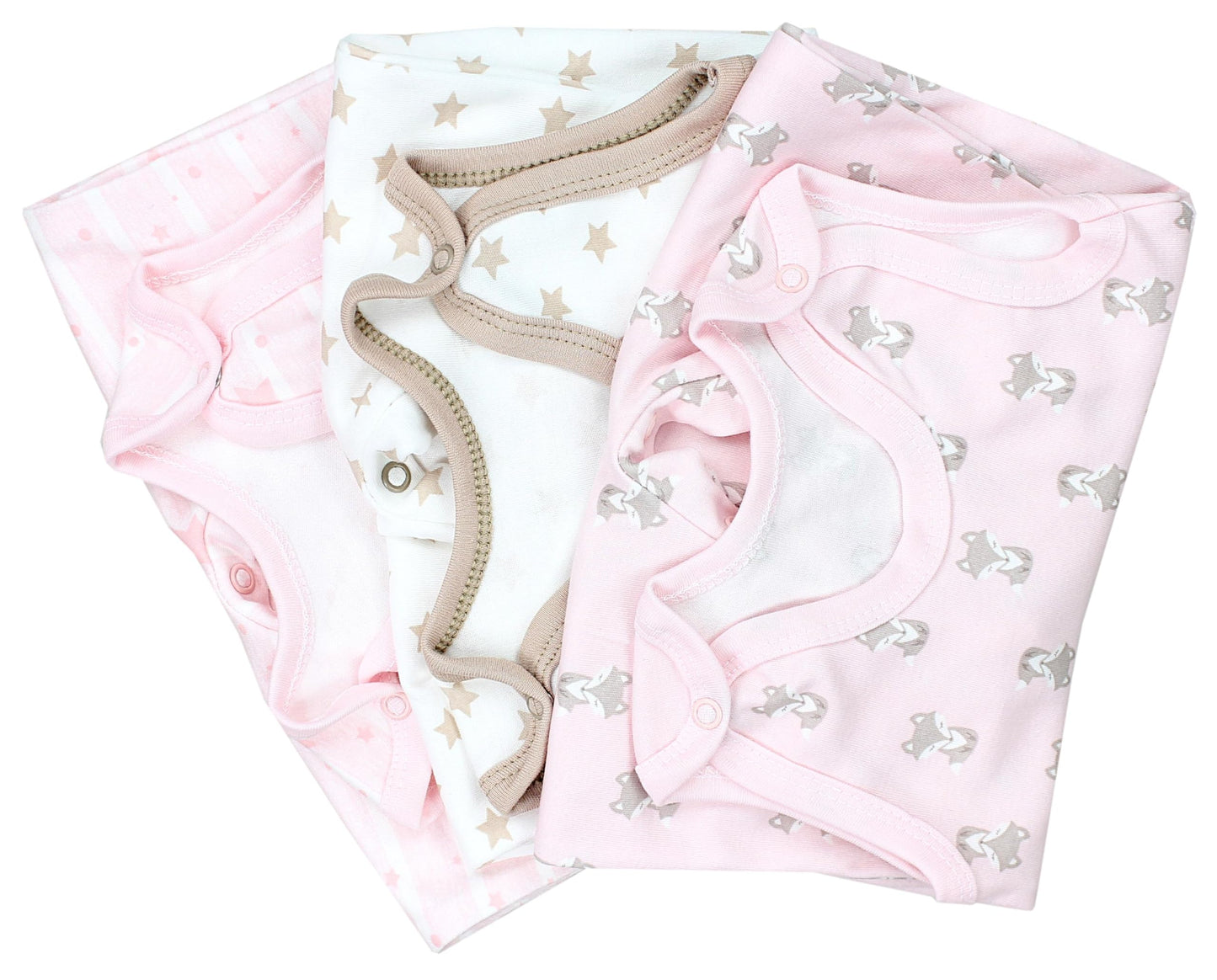 TupTam Baby Mädchen Strampler mit Fuß 3er Pack