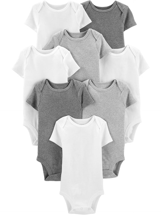Simple Joys by Carter's Unisex Baby Neutral Short-Sleeve Bodysuit Body (8er Pack)