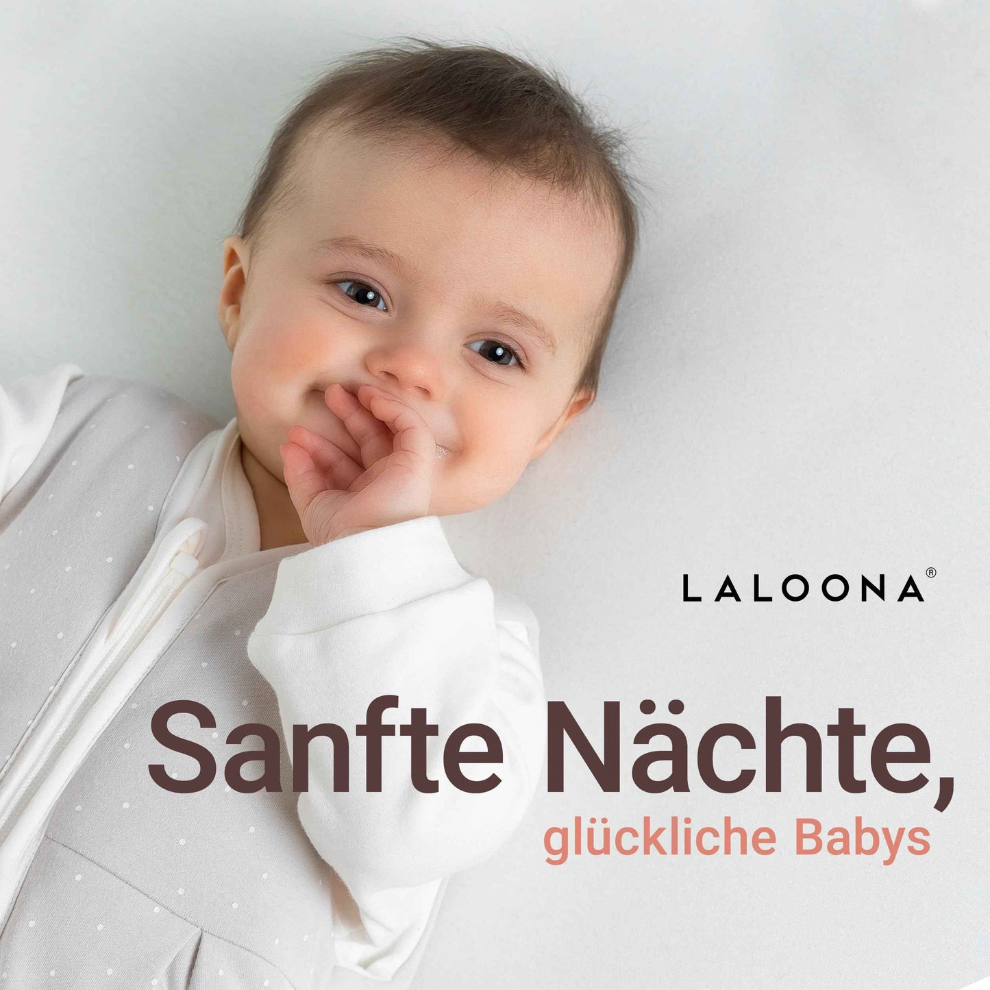 LaLoona Baby Sleeping Bag, Sleeveless, All-Year Baby Sleeping Bag (TOG 3.0) for Autumn, Winter and Transition, 100% Cotton, Oeko-Tex Standard 100 & EN 16781 Tested, Dots Beige