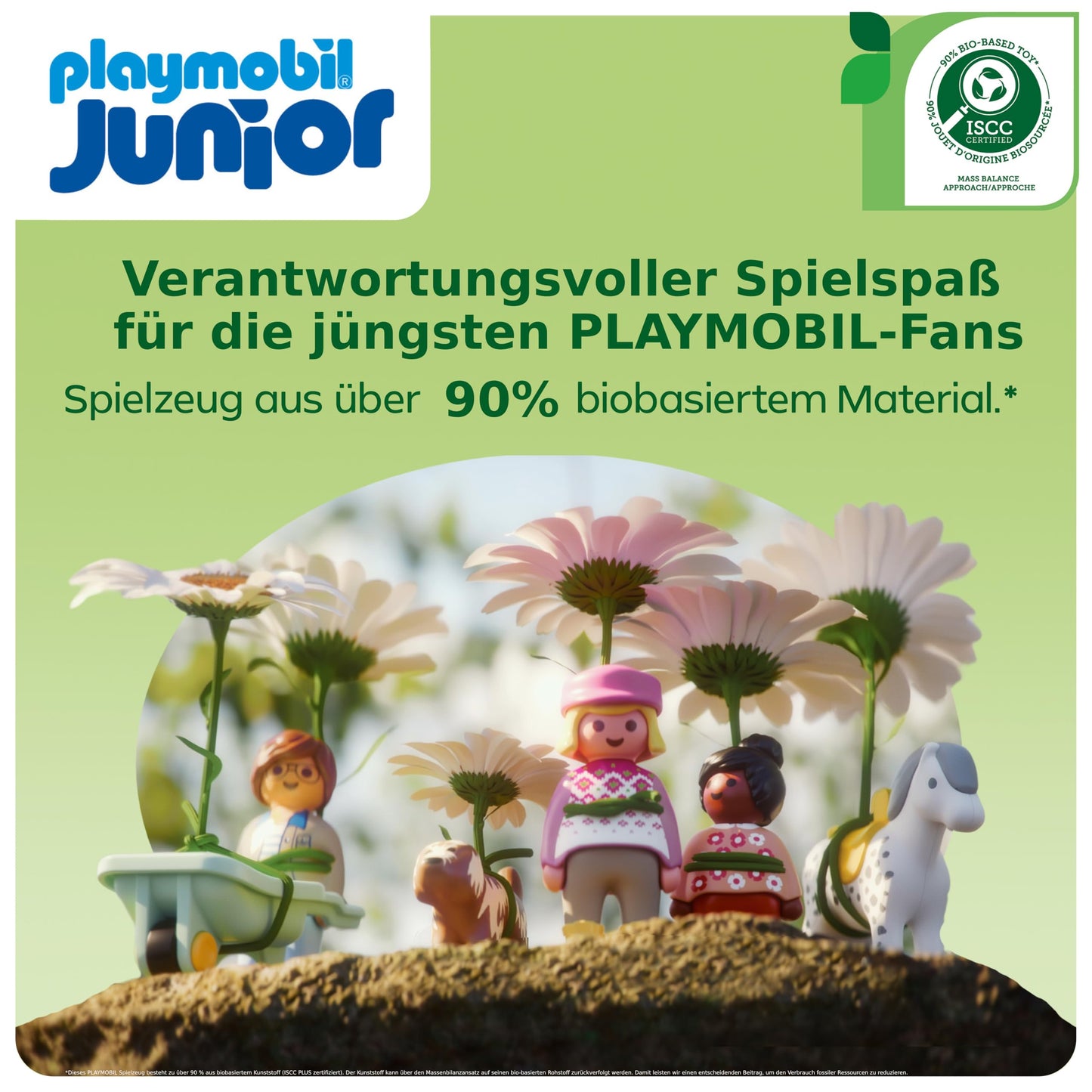 PLAYMOBIL Junior 71685 Dump Truck Sustainable Toy for Children from 1 Year Including Builder and Three Building Blocks