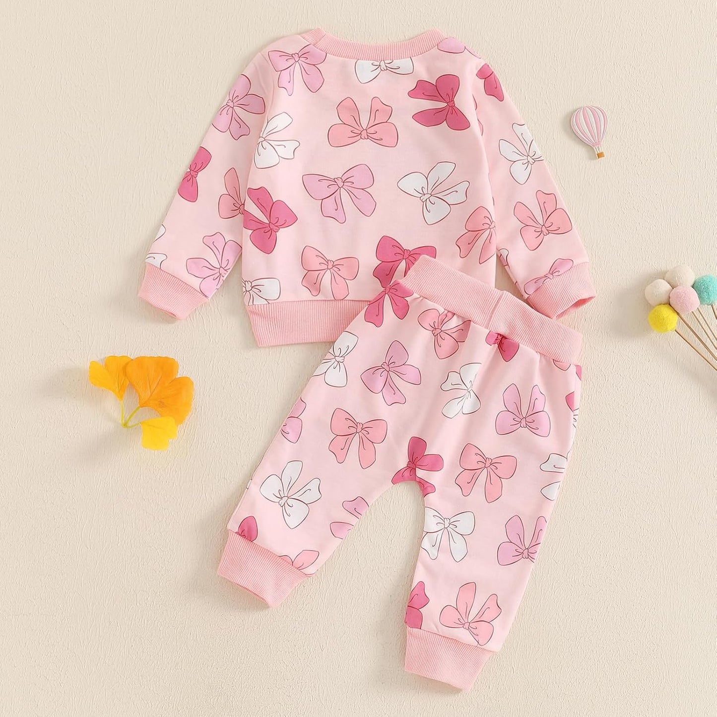 Süßes Baby-Mädchen-Kleidung, langärmelig, bedruckt, Sweatshirt, Oberteil und Hose, Set für Kleinkinder, Mädchen, Herbst-Outfits