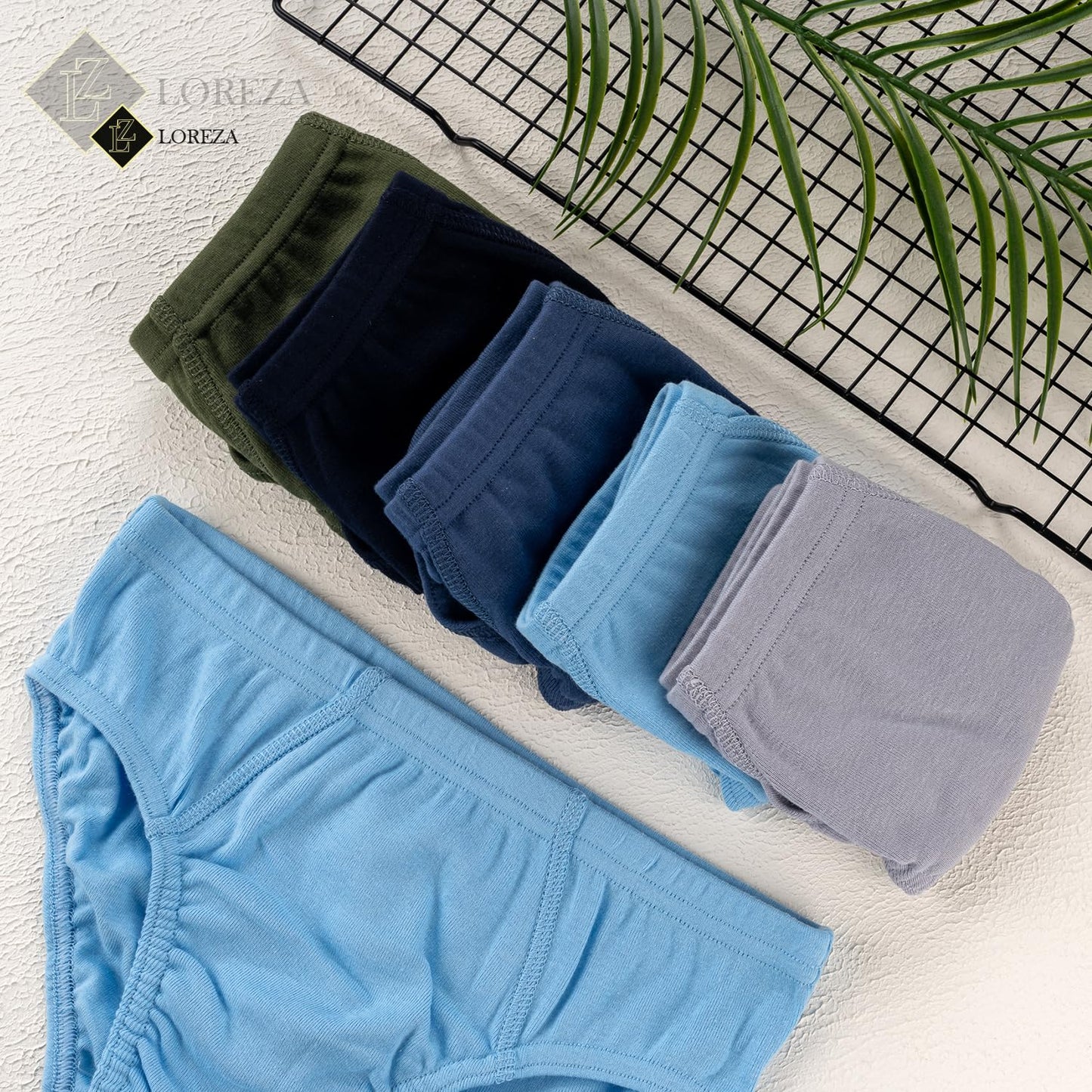 LOREZA ® 10 Jungen Slips aus 100% Baumwolle Unterhosen Unterwäsche 92-170