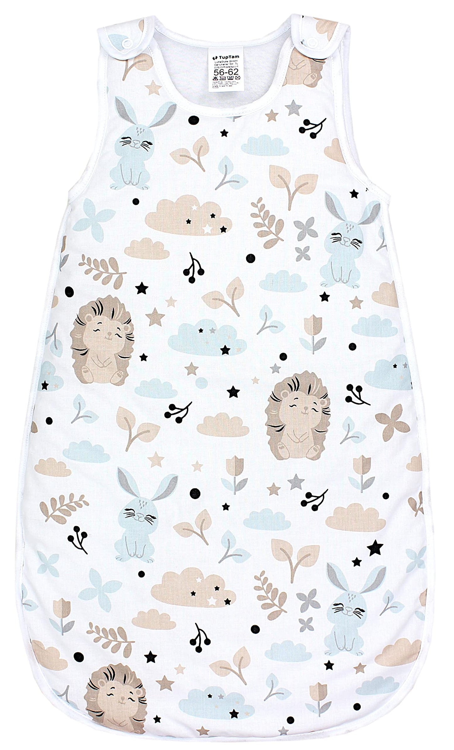 TupTam Baby Sleeping Bag 2.5 Tog - Oeko-Tex All-Year Sleeping Bag Children with Side Zip, Sleeveless