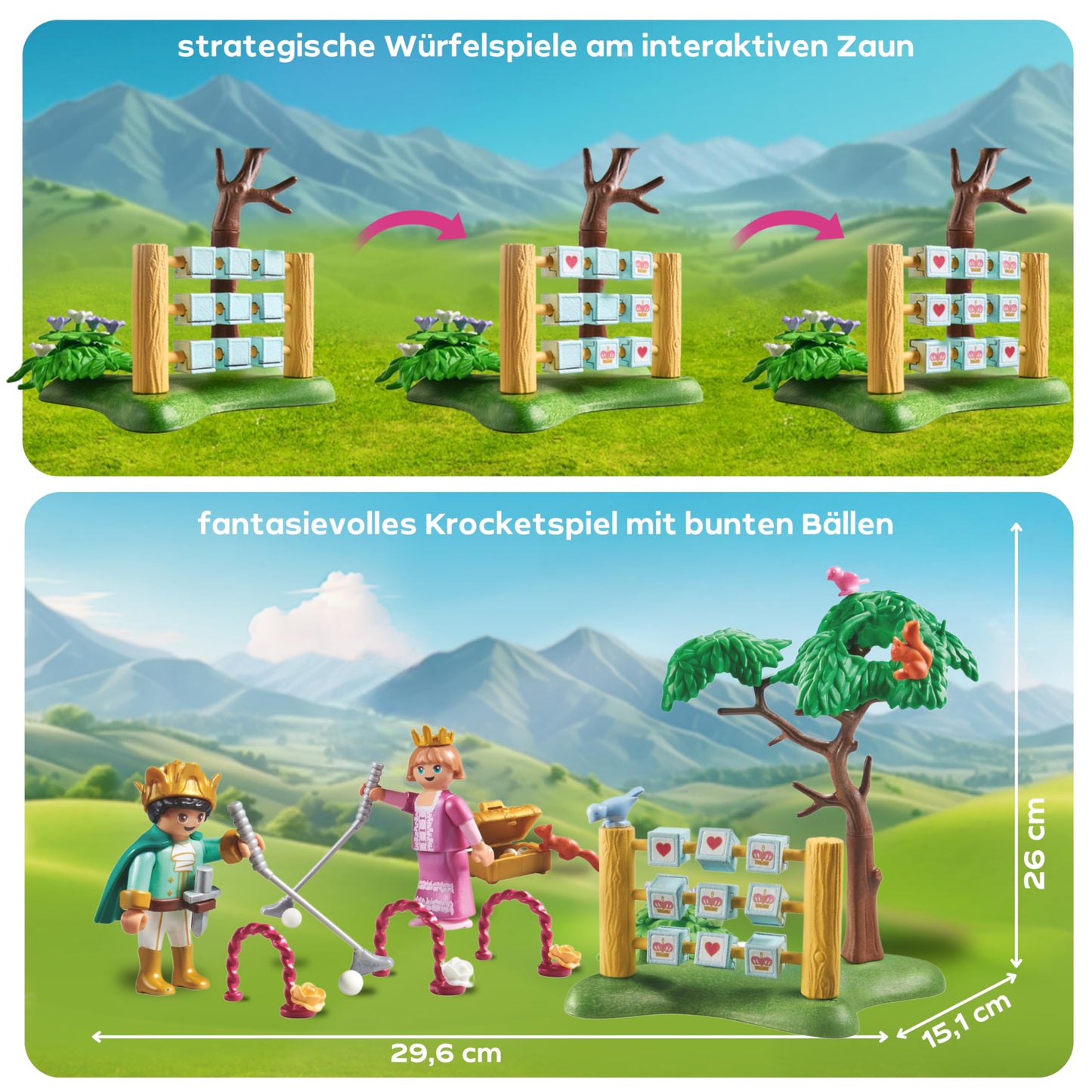PLAYMOBIL | Princess Magic | Prinzessinnenschloss mit Königspaar | Prinzessinnen Spielzeug | Schloss Spielset | Märchen Spielzeug für Kinder ab 4 Jahren | 71845