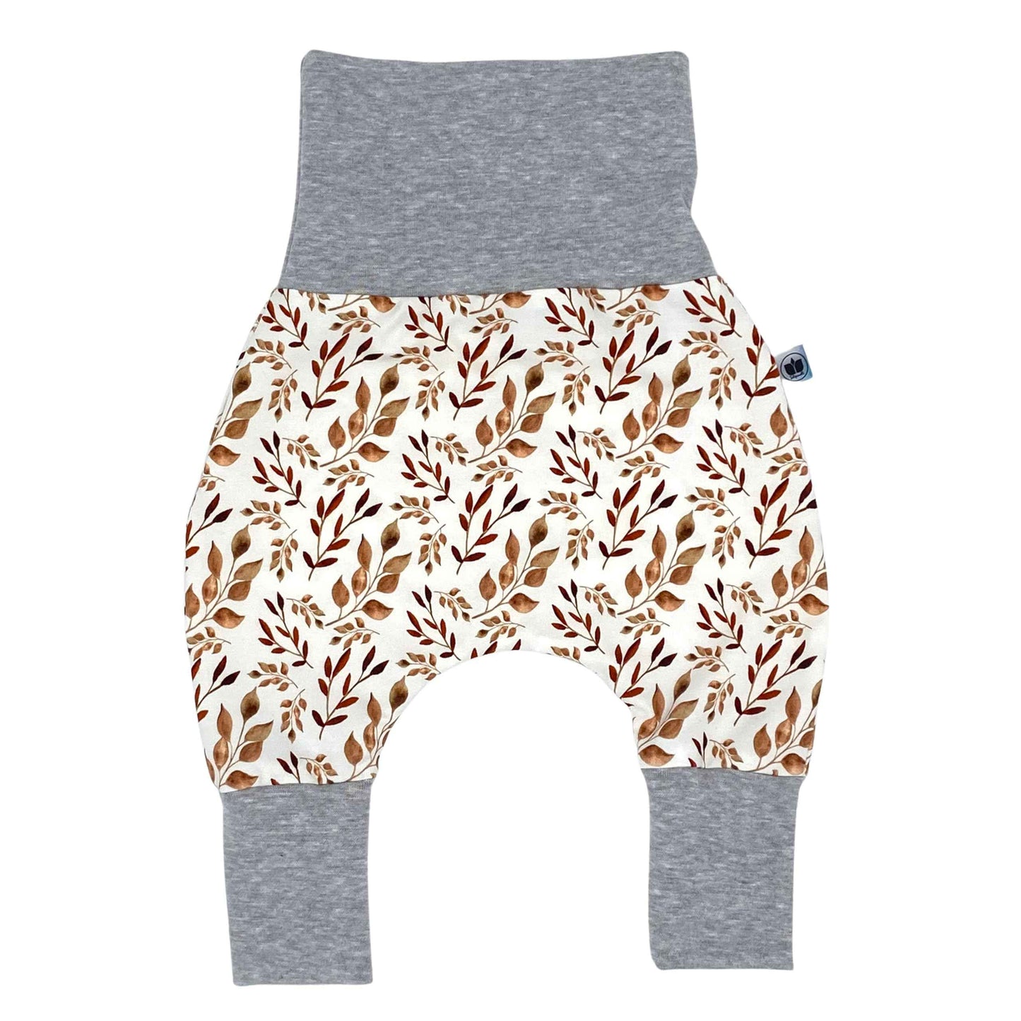 Handmade Baby Baggy Trousers, Handmade Cotton Jersey Grows with Your Gown, Sizes 50-74, 68-86, 92-104, Fairly Produced in Germany (Sea Creatures, 50-74)