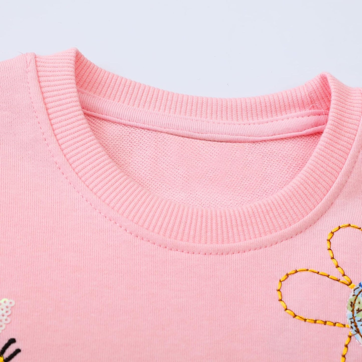 JinBei Sweatshirt für Mädchen Kinder Pullover Baumwolle Top Casual Jumper Kleinkind Langarmshirt Warme Kleidung, Alter 2-7 Jahre alt, Gr.92-122