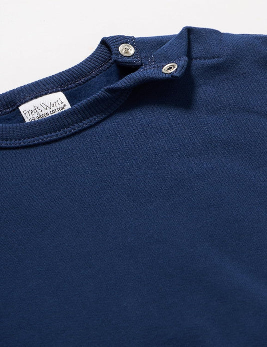 Fred's World by Green Cotton Baby Boys Bear Sweatshirt, Academy