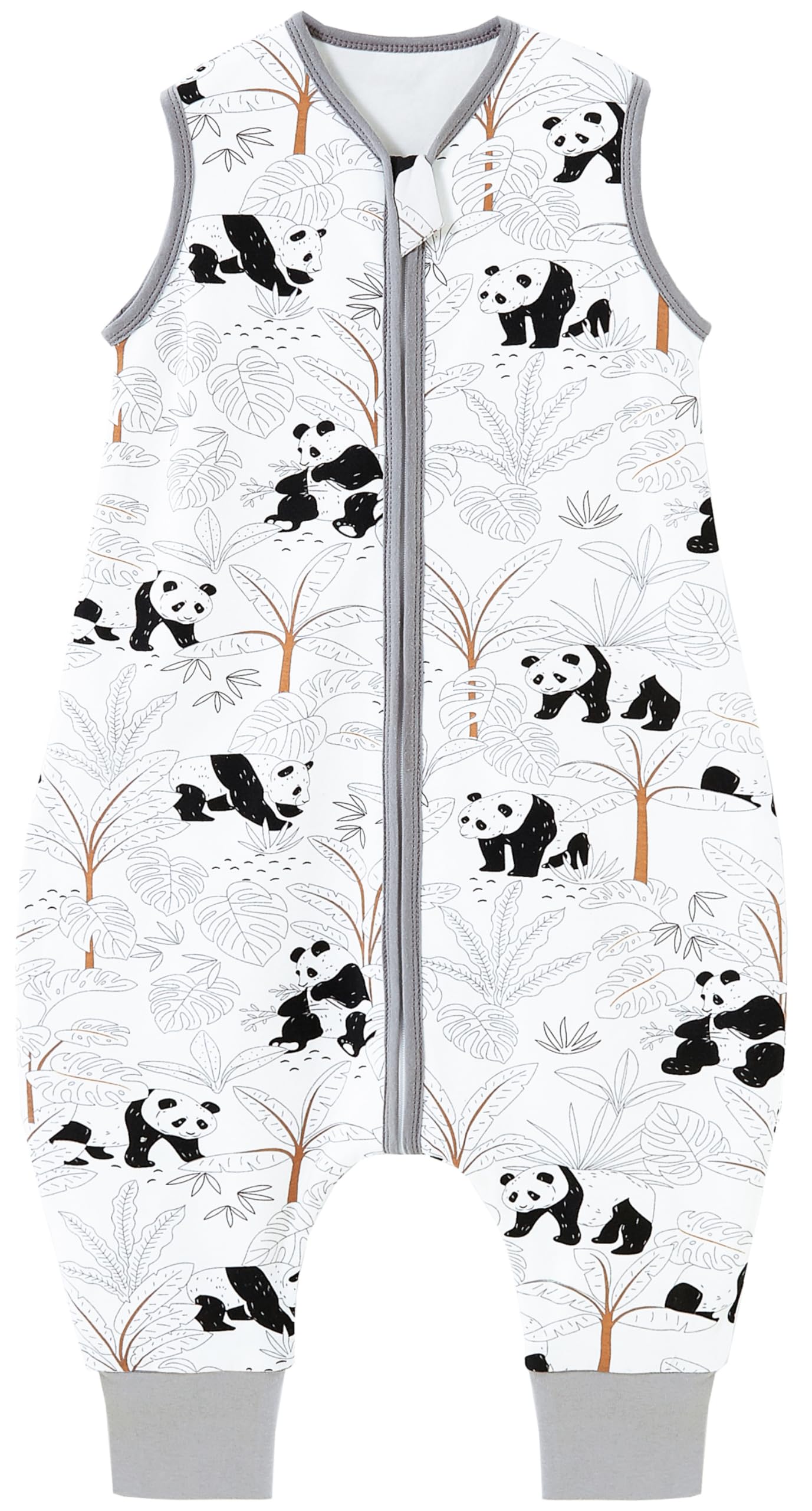 Chilsuessy Baby Sleeping Bag with Legs, 2.5 Tog All-Season Sleeping Bag (CPC Certification) for Infants, Children, Dinosaur Park, 80 cm, Baby Height 90–100 cm