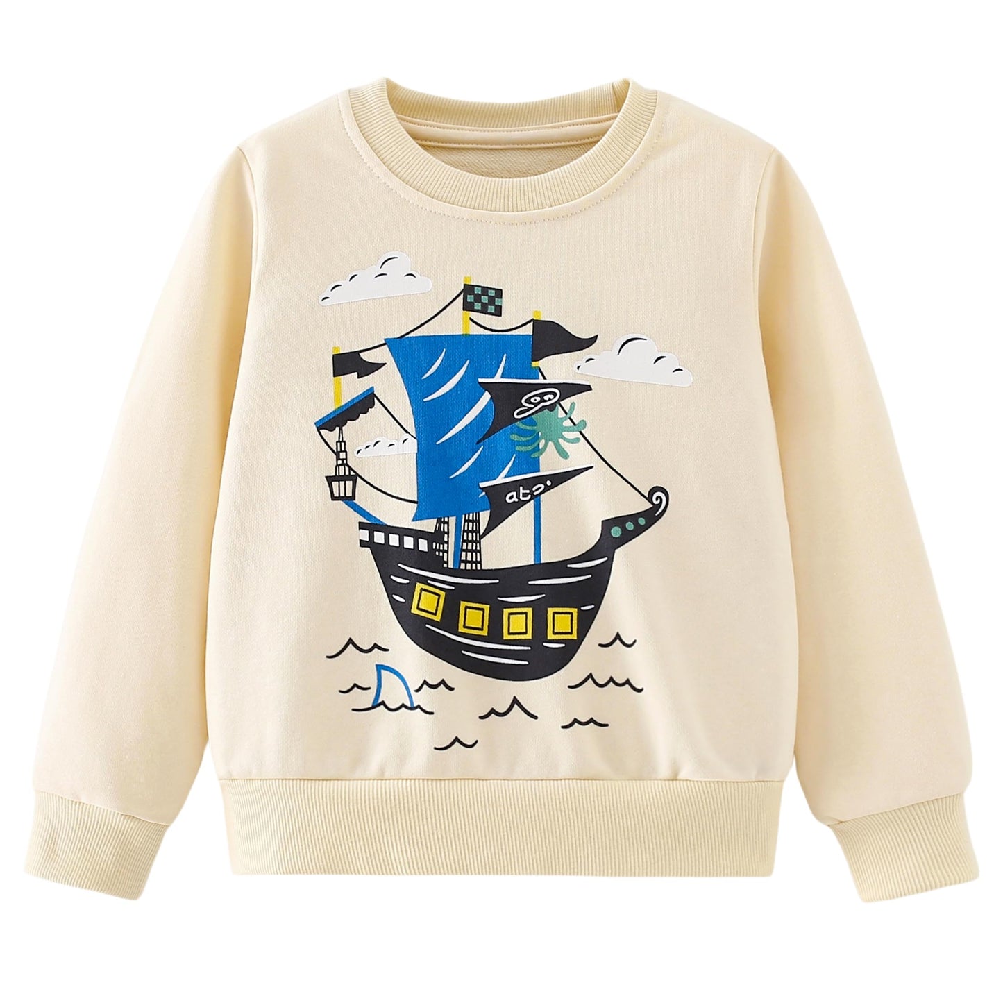 Pilipulu Sweatshirt Boys Kids Pullover Boys Cotton Long Sleeve Shirt Kids Dinosaur Digger Warm Tops 2-7 Years Size 92 98 104 110 116 122