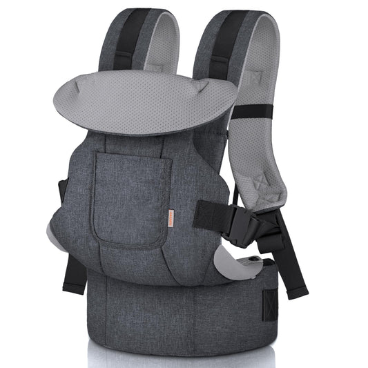 GAGAKU Baby Carrier for Babies Toddlers 0-36 Months, Easy to Carry Face to Face Forward and Backward Carrying for Children - Grey