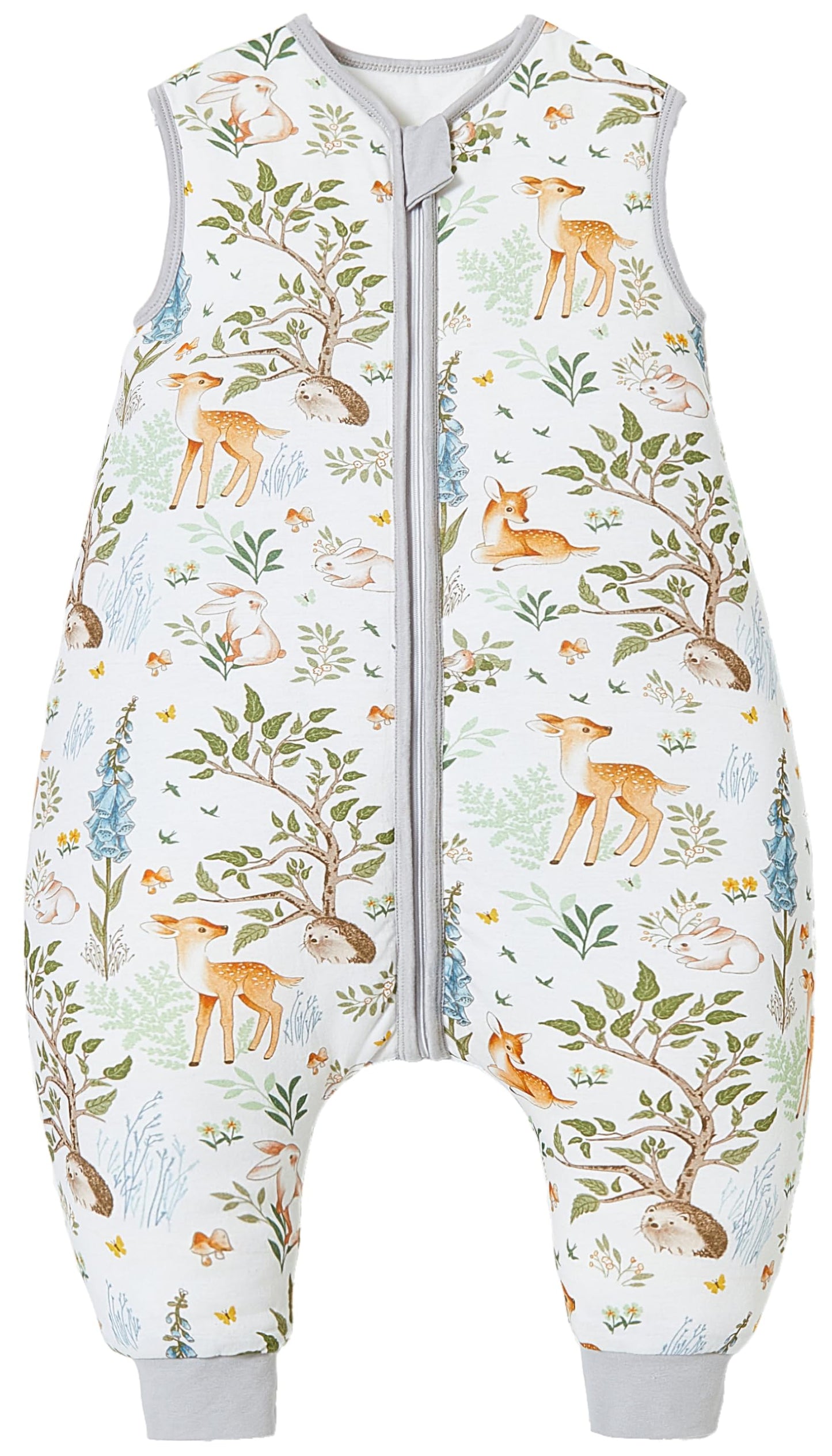 Chilsuessy Baby Sleeping Bag with Legs, 2.5 Tog All-Season Sleeping Bag (CPC Certification) for Infants, Children, Dinosaur Park, 80 cm, Baby Height 90–100 cm