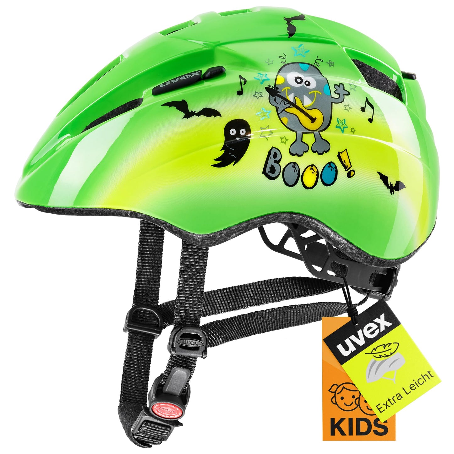 uvex Kid 2 - Lightweight bicycle helmet for children - individual size adjustment - expandable with LED light