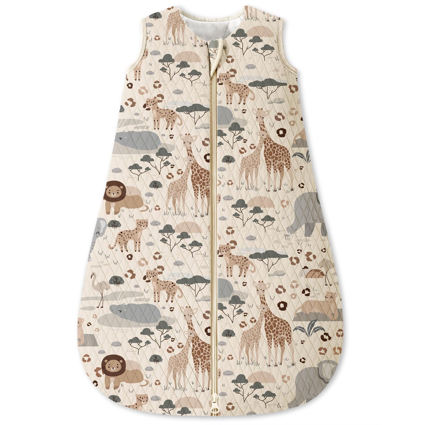 Unnivoll Baby Winter Sleeping Bag, 2.5 Tog, Baby Sleeping Bag, 0-6 Months, Cotton Baby Sleeping Bag, Newborn Winter Sleeping Bag, Baby, Warm and Soft, 67 cm, for Boys and Girls, Green