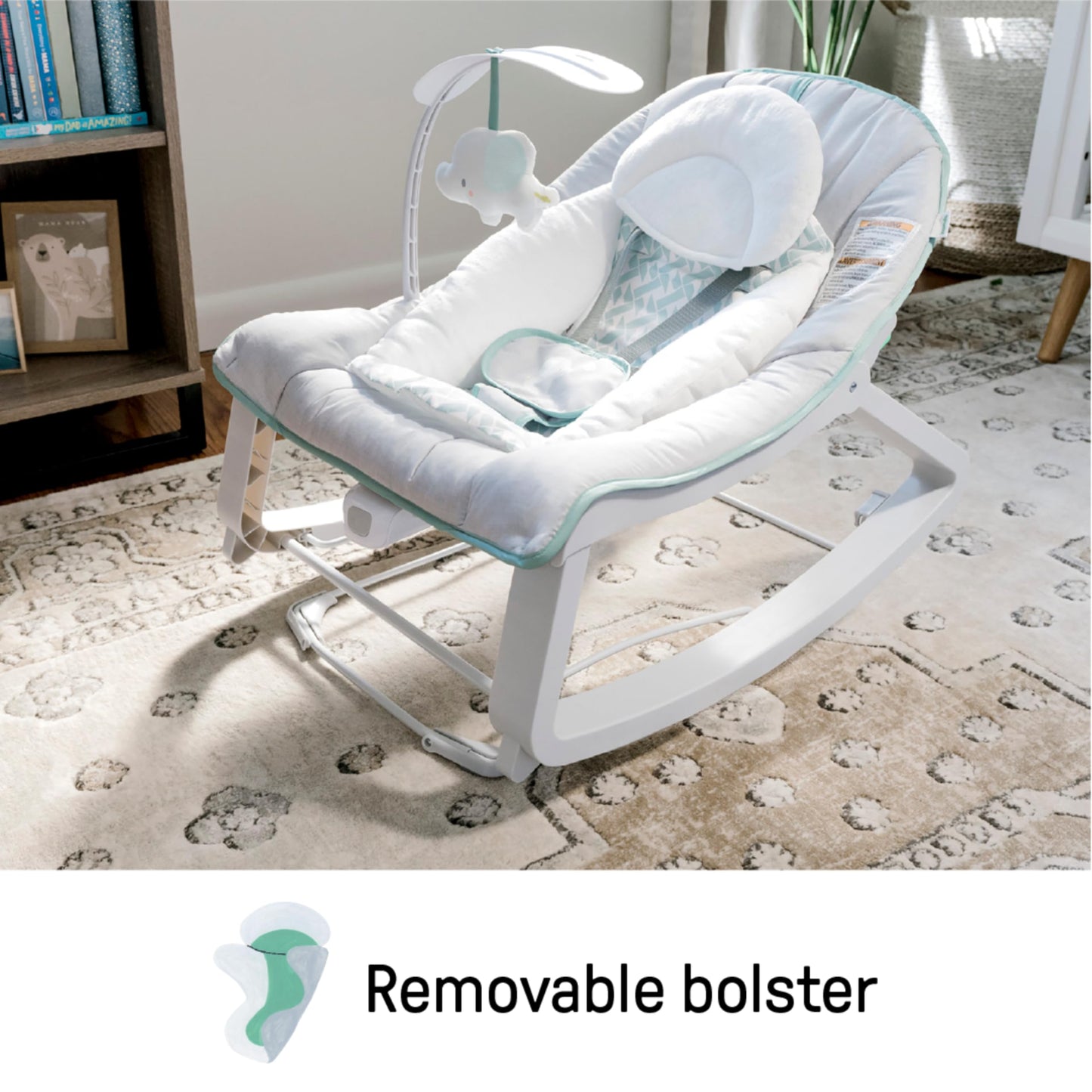 Ingenuity, Keep Cozy 3 in 1 Grow with me Wippe Weaver mit Vibrationen, 2 Liegepositionen und 3 Wippfunktionen, mehrfarbig