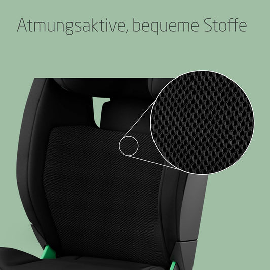Maxi-Cosi RodiFix S Comfort i-Size, atmungsaktive bequeme Stoffe, verstellbarer Kindersitz, 3,5–12 Jahren (100–150 cm), 3-fach verstellbar, G-Cell Schutz, AirProtect, Authentic Black - Meloni2