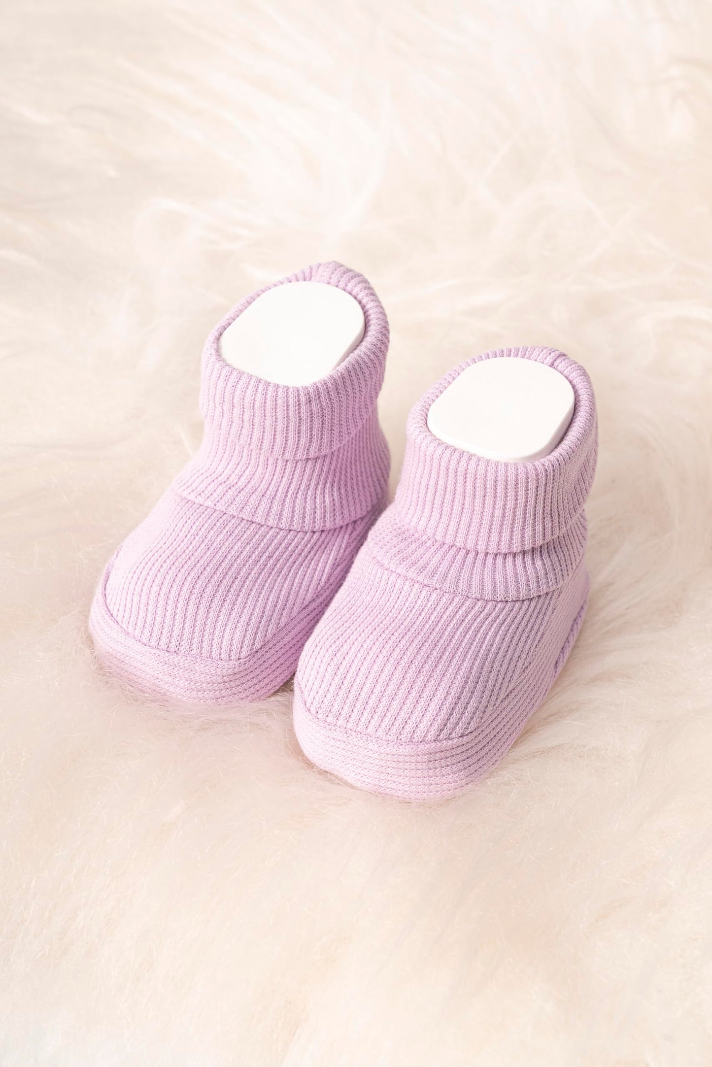 Generisch Baby Krabbel- Hausschuhe - Schuhe Neugeborene - Baumwolle - Diverse Farben - Mädchen - Jungs