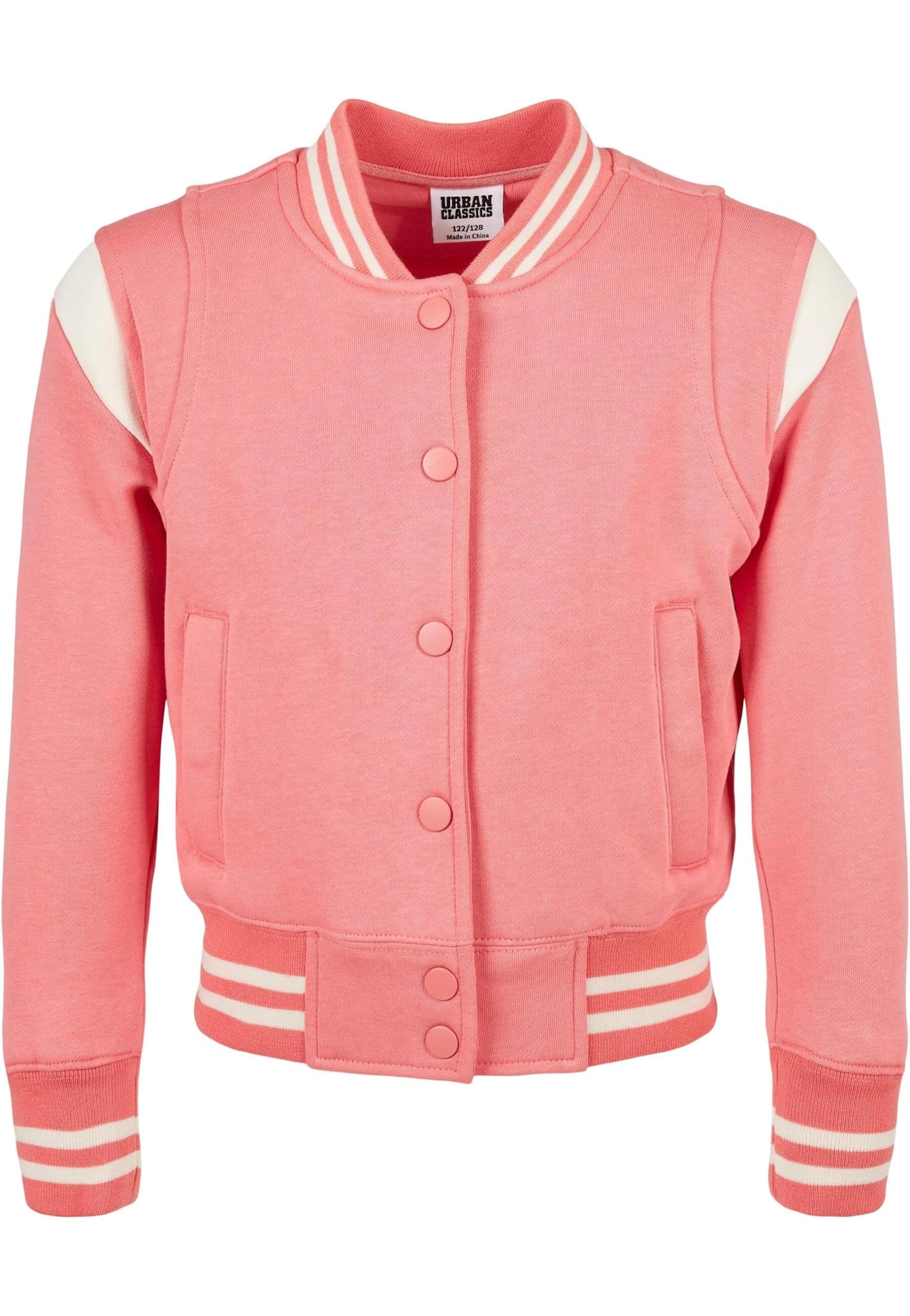 Urban Classics Girls' Inset College Sweat Jacket