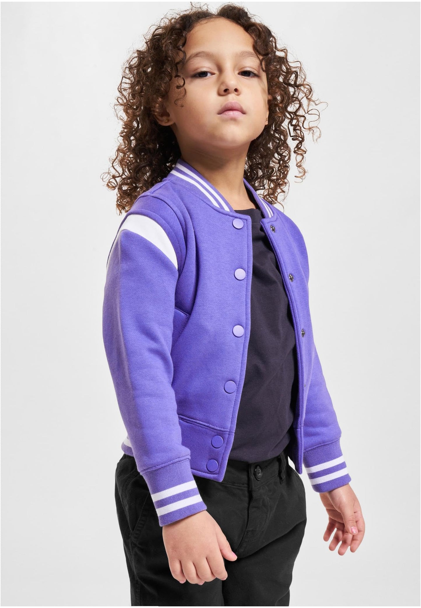 Urban Classics Girls' Inset College Sweat Jacket