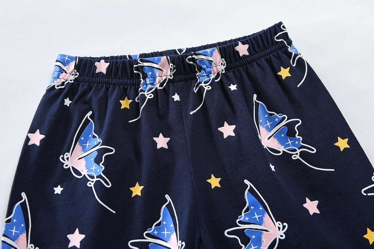 EULLA Mädchen Schlafanzug Kinder Kurz Einhorn Dino Katze Prinzessin Hase Pyjama Set Sommer Kleidung Zweiteiliger Nachtwäsche Baumwolle 92 98 104 110 116 122