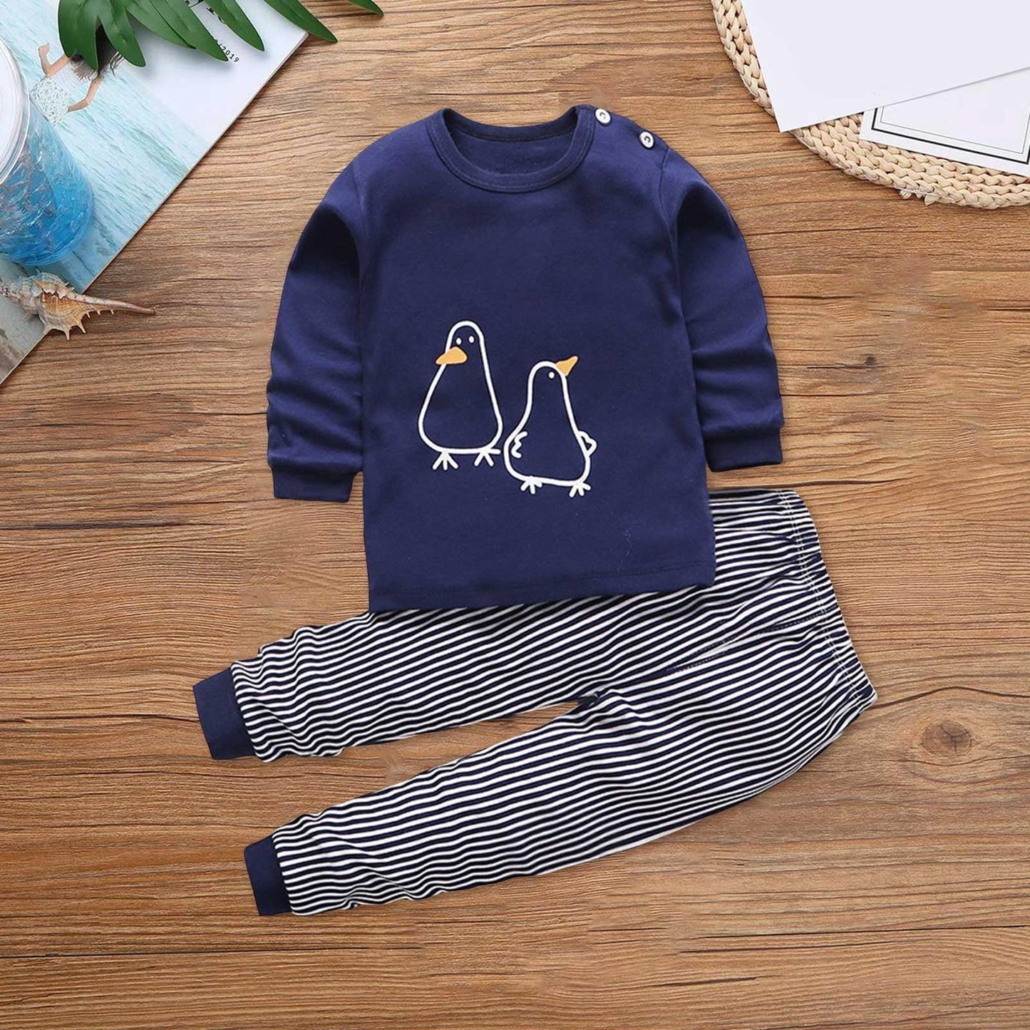 ZTFYKLIN Langärmlige Oberteile und Hosen mit Animal-Print für, und Mädchen, lockerer Loungewear-Anzug für 0 bis 9 Daddys Girls Outfit Mädchen Baby Kleidung Baby Set Junge Newborn