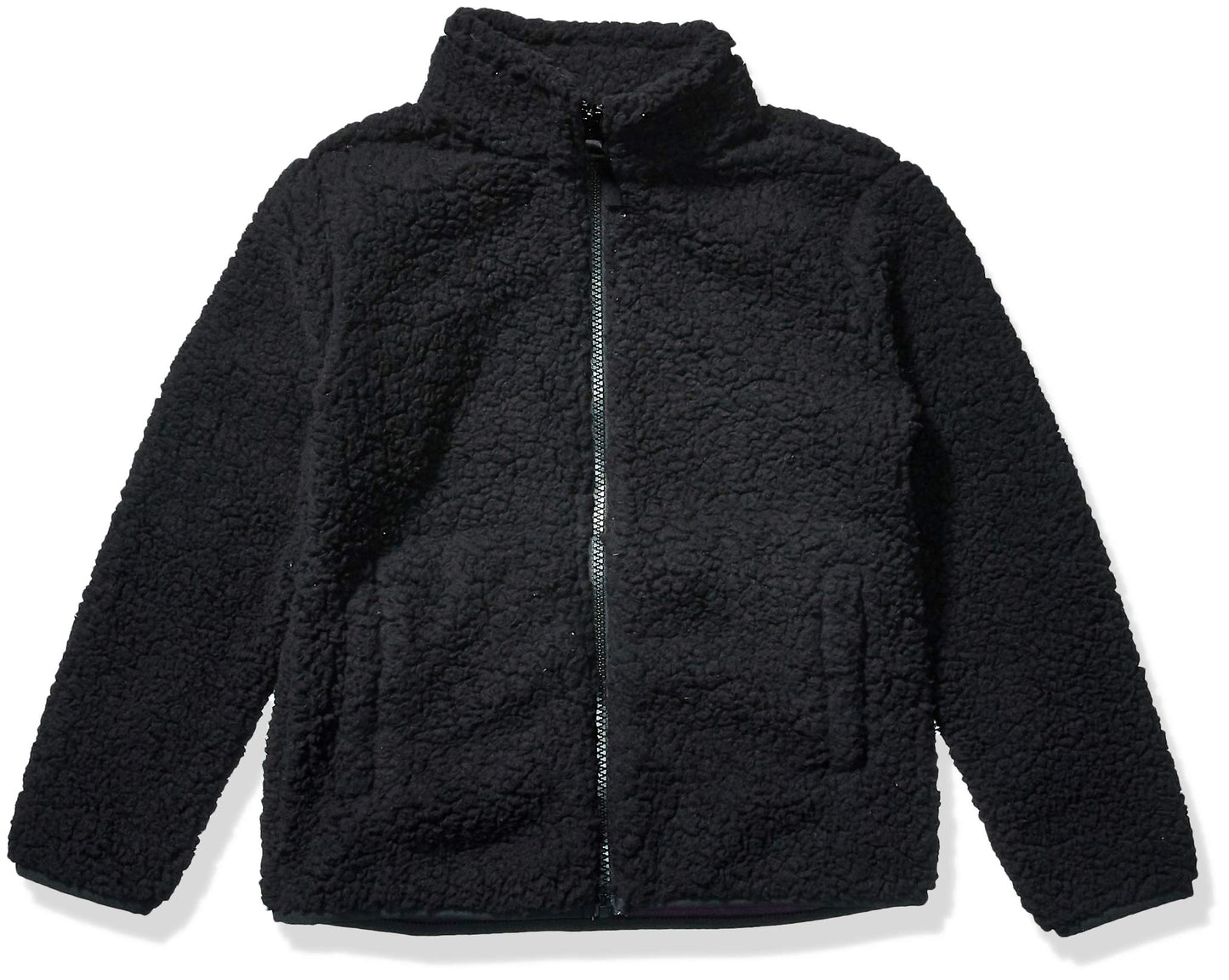 Amazon Essentials Mädchen Sherpa-Fleecejacke mit durchgehendem Reißverschluss