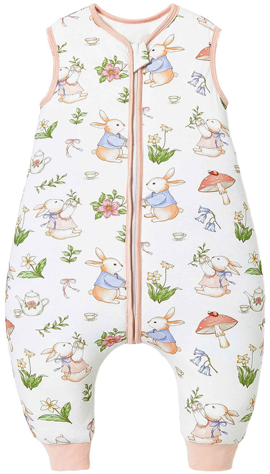 Chilsuessy Baby Sleeping Bag with Legs, 2.5 Tog All-Season Sleeping Bag (CPC Certification) for Infants, Children, Dinosaur Park, 80 cm, Baby Height 90–100 cm